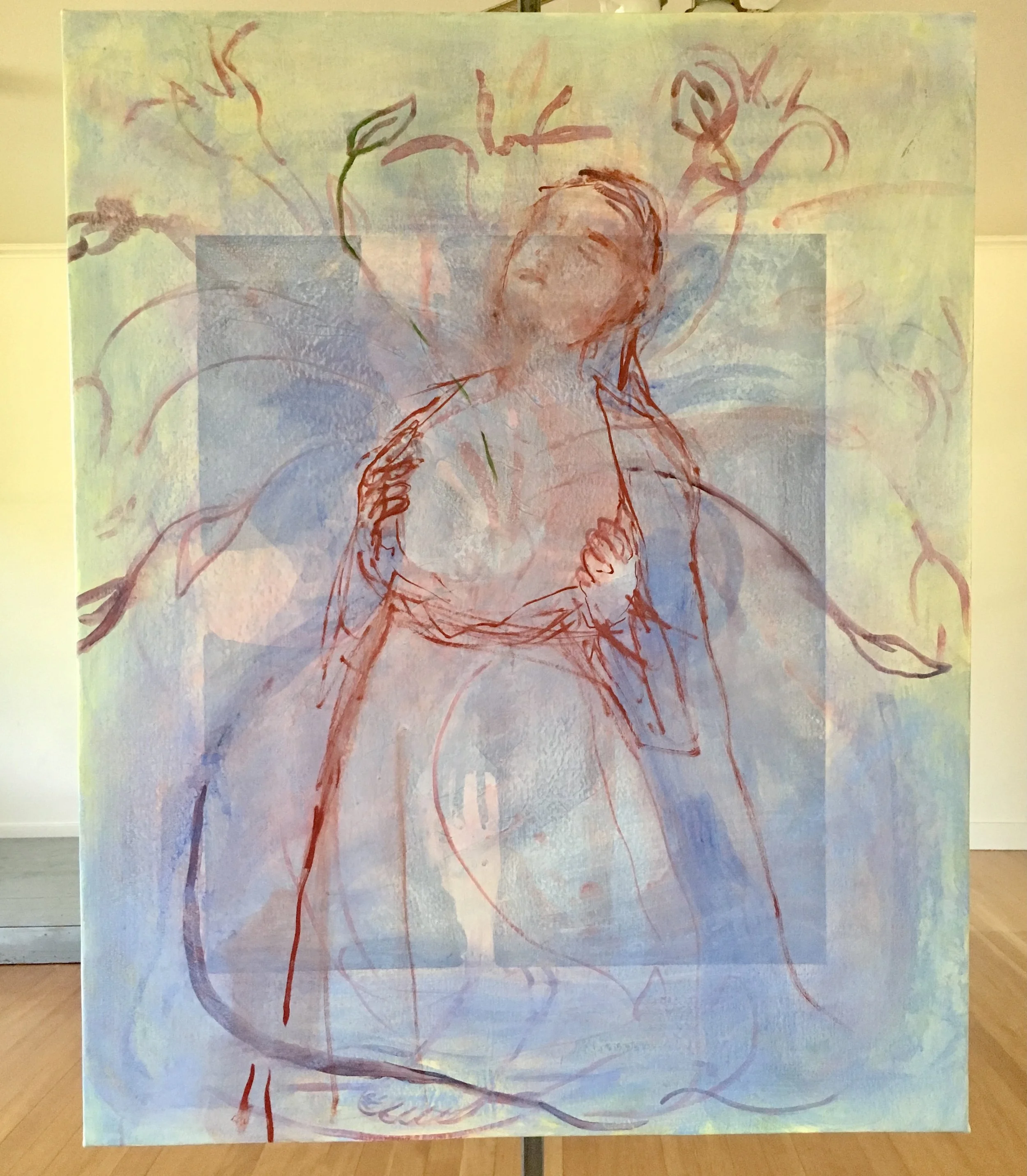 Germinal, 2019
Sumi ink, acrylic and oil on canvas
39 x 48 inches
