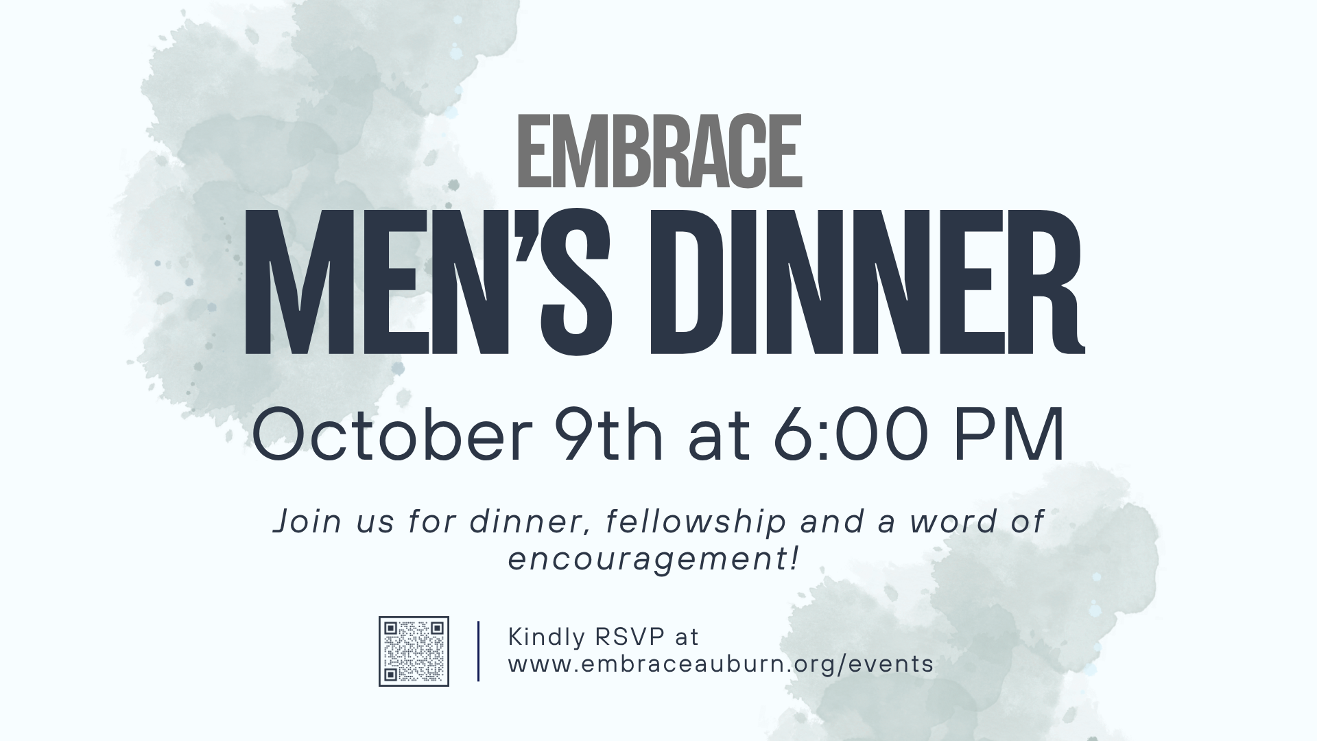 EMBRACE MEN'S DINNER