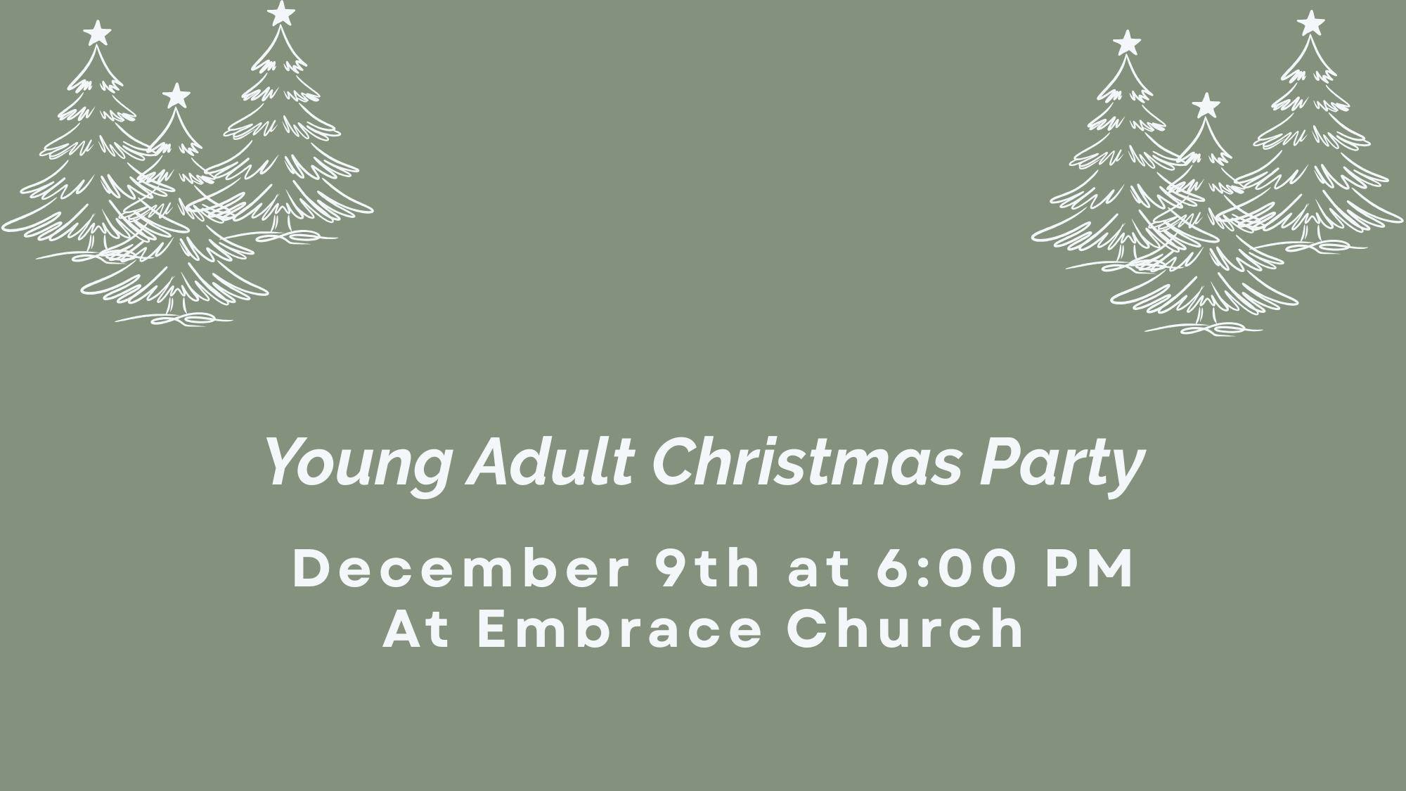 YOUNG ADULT COLLECTIVE CHRISTMAS PARTY