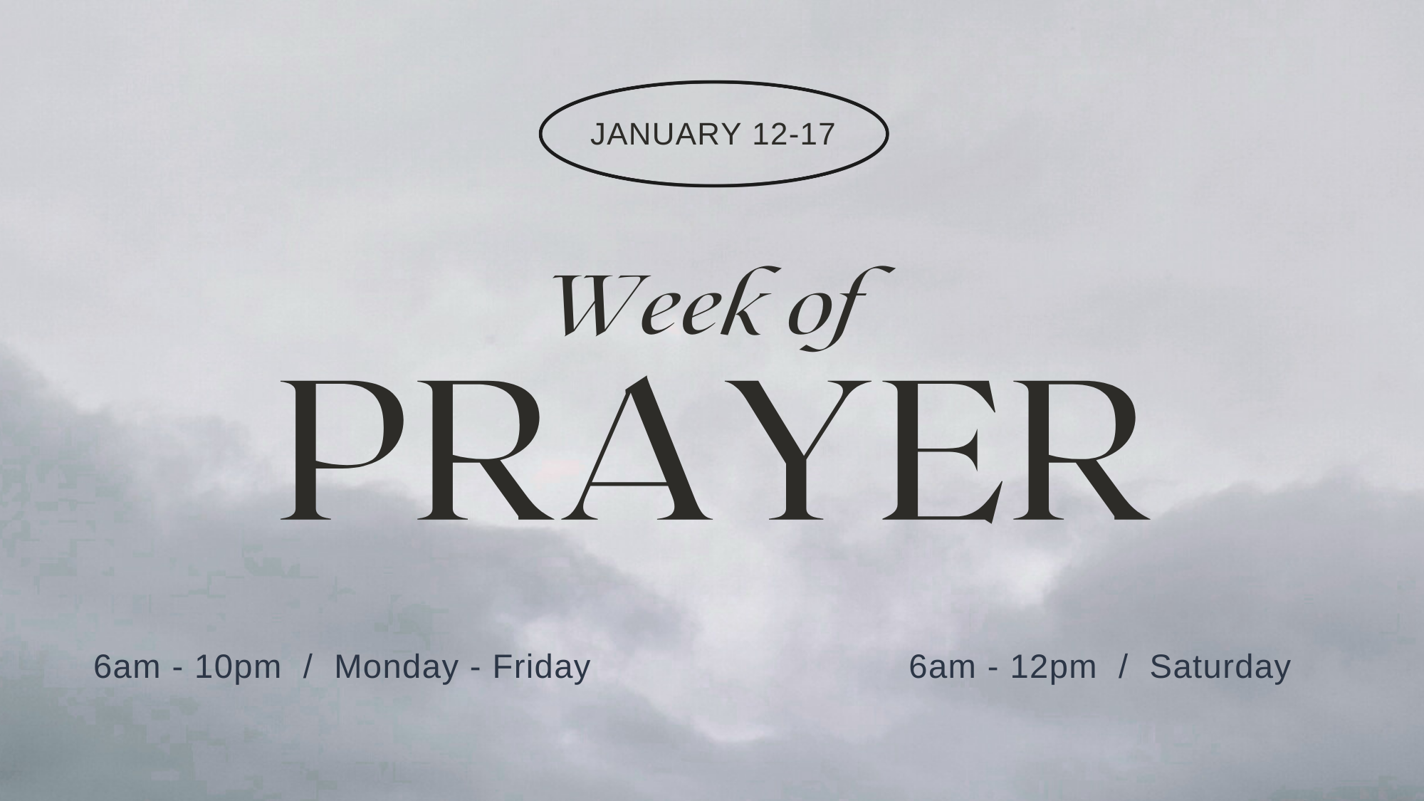 WEEK OF PRAYER