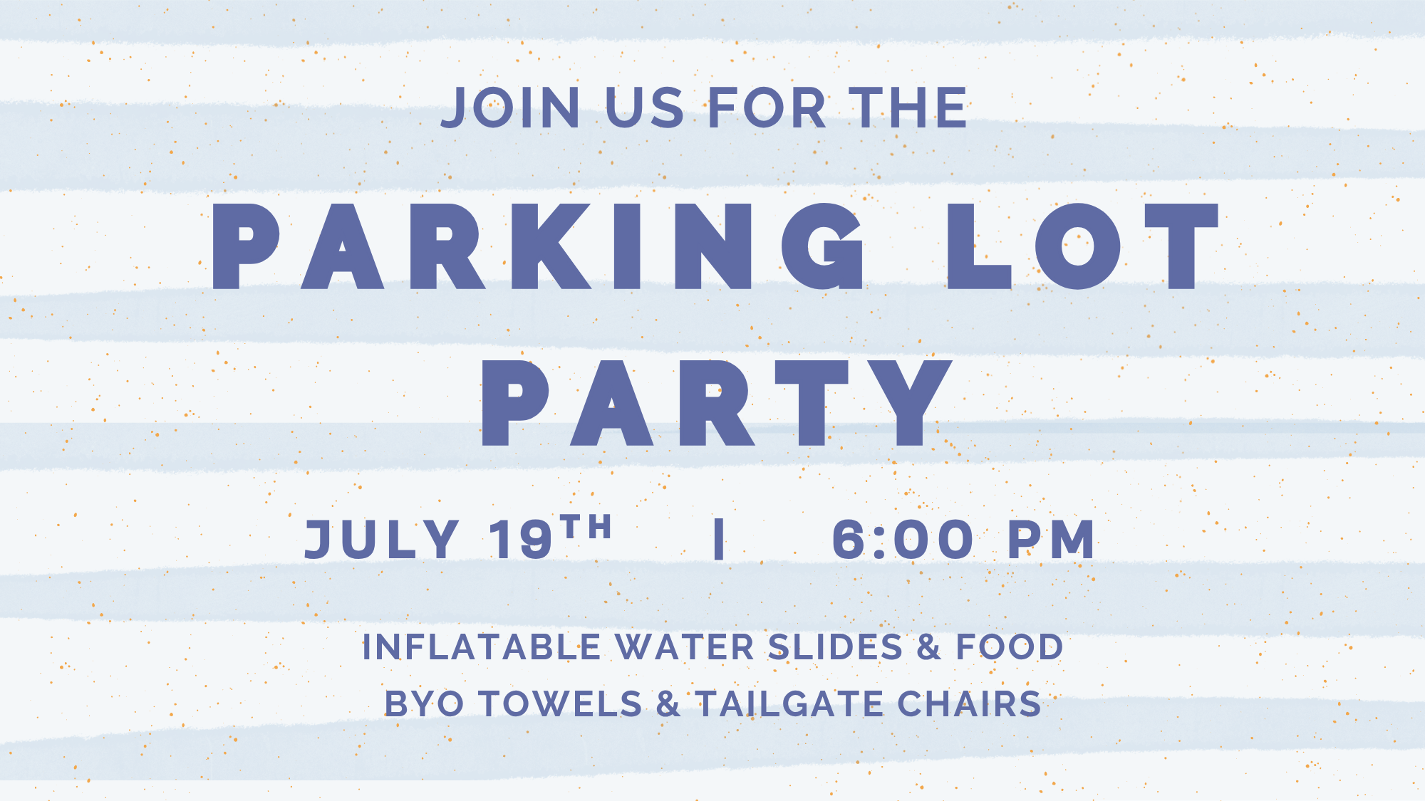 POTLUCK PARTY