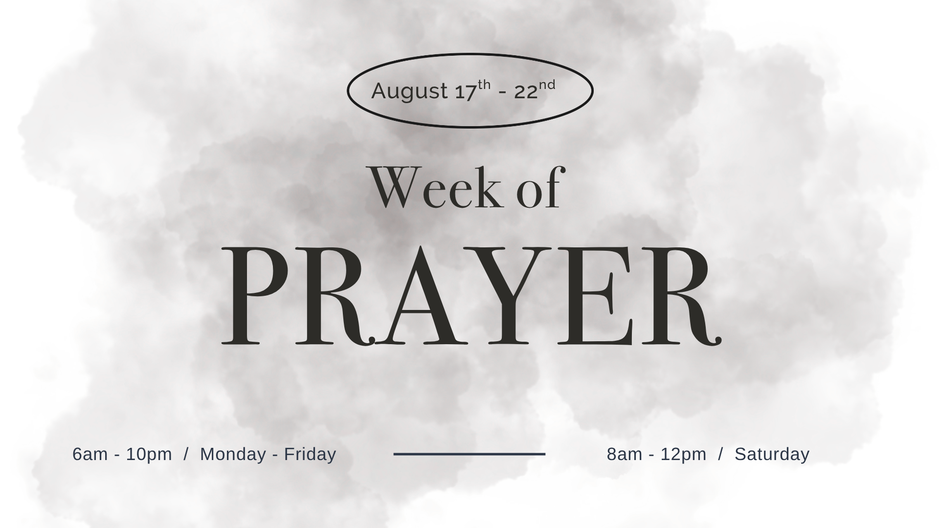 WEEK OF PRAYER