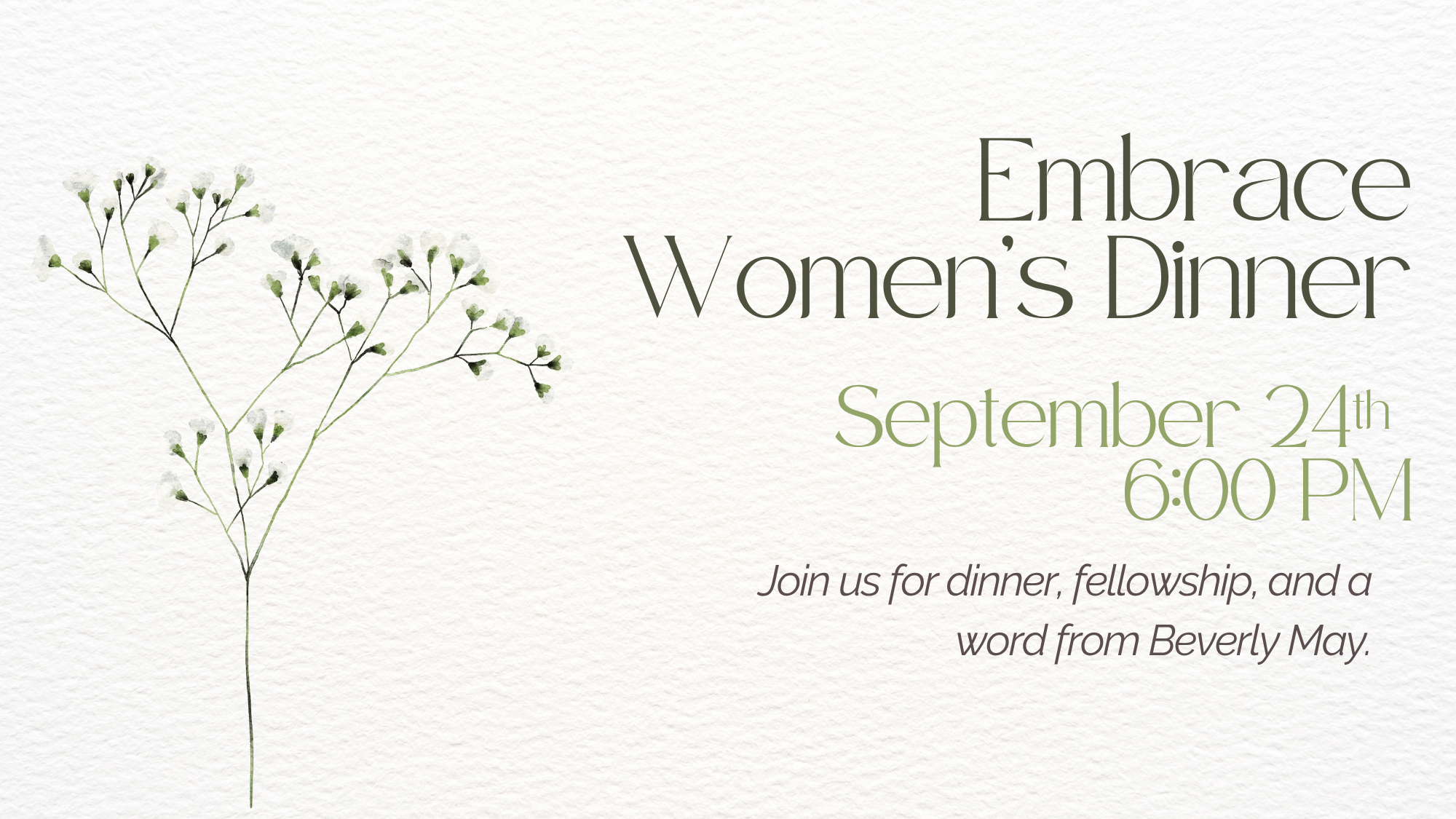 EMBRACE WOMEN’S DINNER