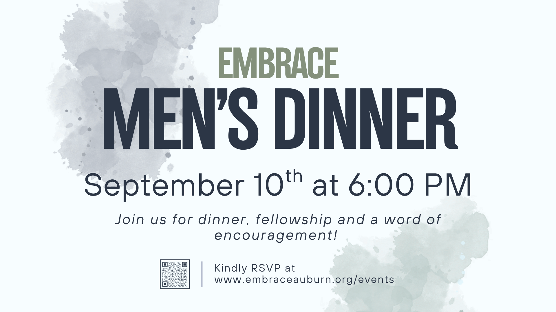 EMBRACE MEN'S DINNER