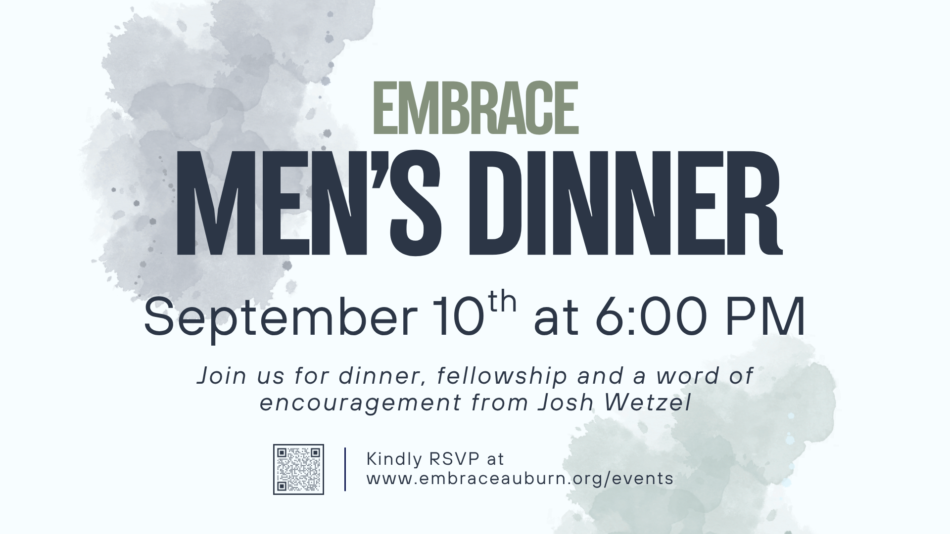 EMBRACE MEN'S DINNER