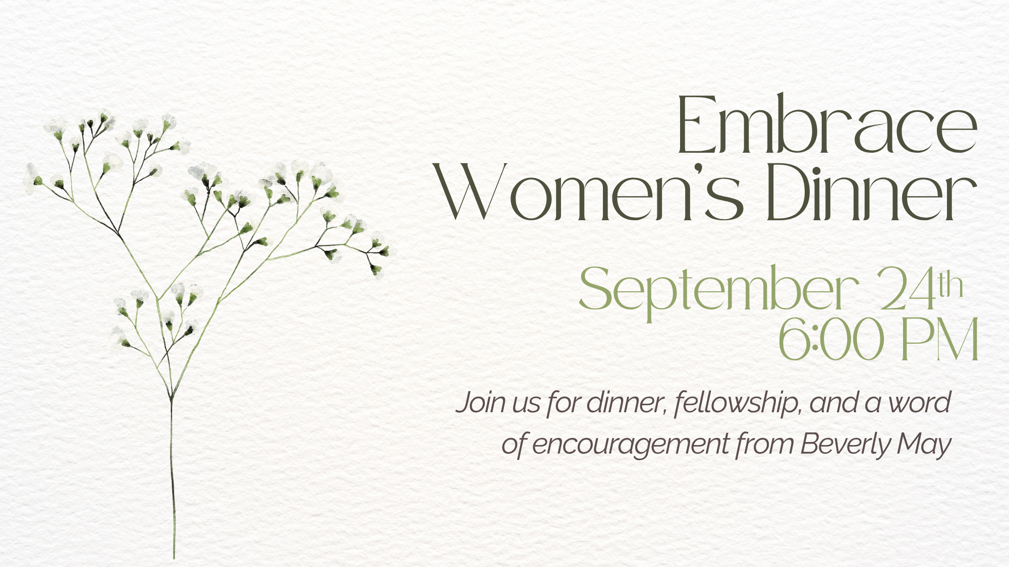 EMBRACE WOMEN’S DINNER