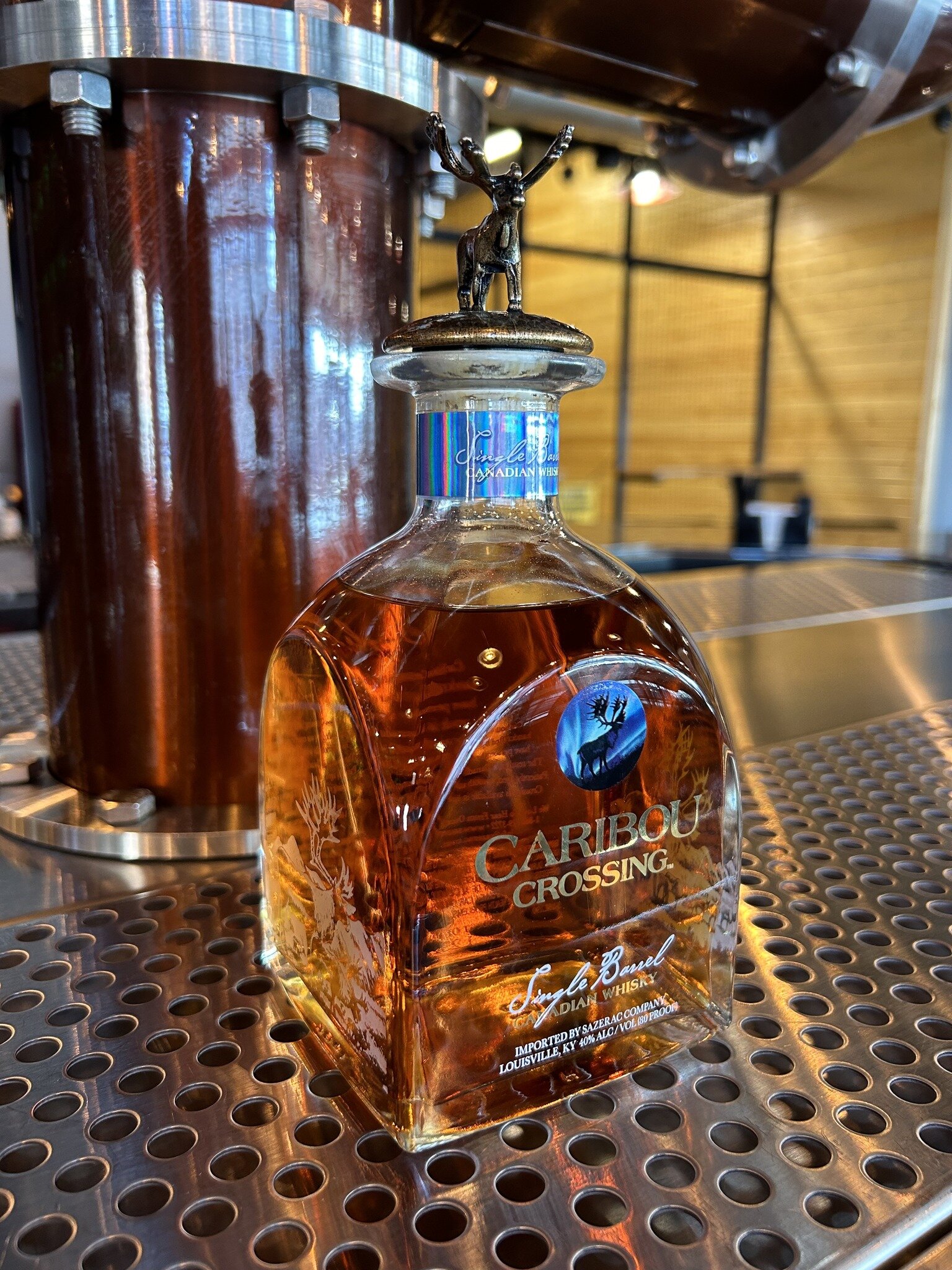 This week&rsquo;s bourbon feature is a special one: Caribou Crossing Canadian Whisky!

Caribou Crossing holds the distinction of being the world&rsquo;s first single barrel Canadian whisky. Made from the finest sampling of our master collection of 20