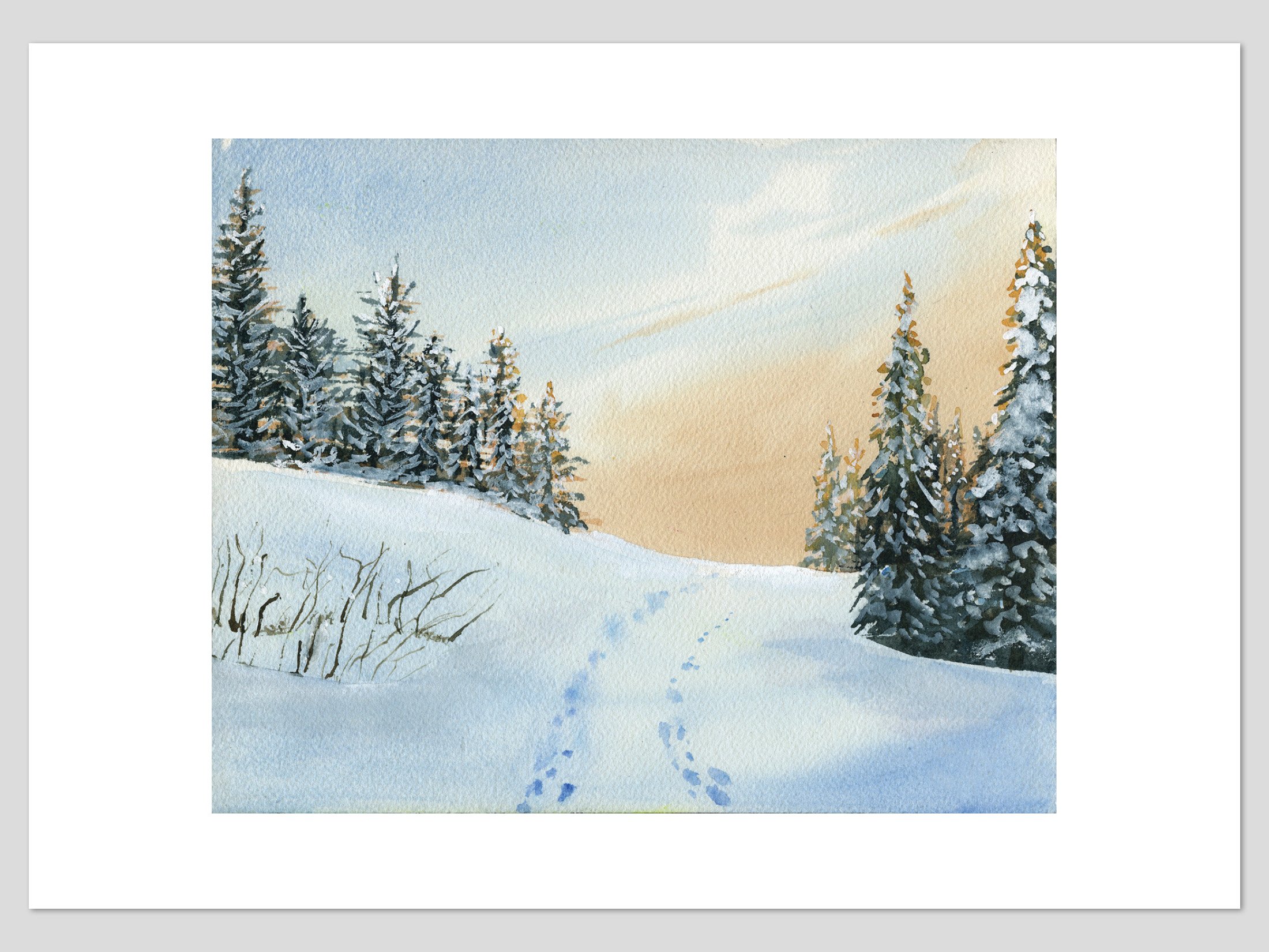 Footprints in the Snow