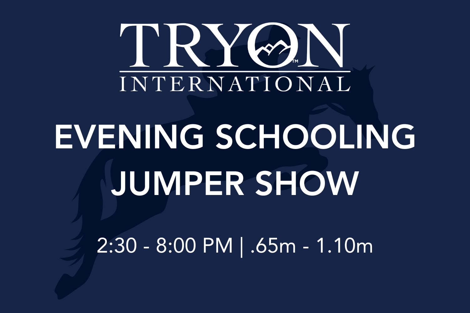 Evening Schooling Jumper Show