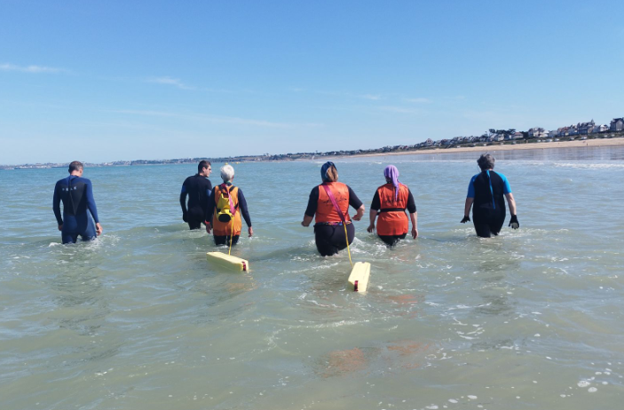 Initiation Longe Côte avec nos bénéficiaires 