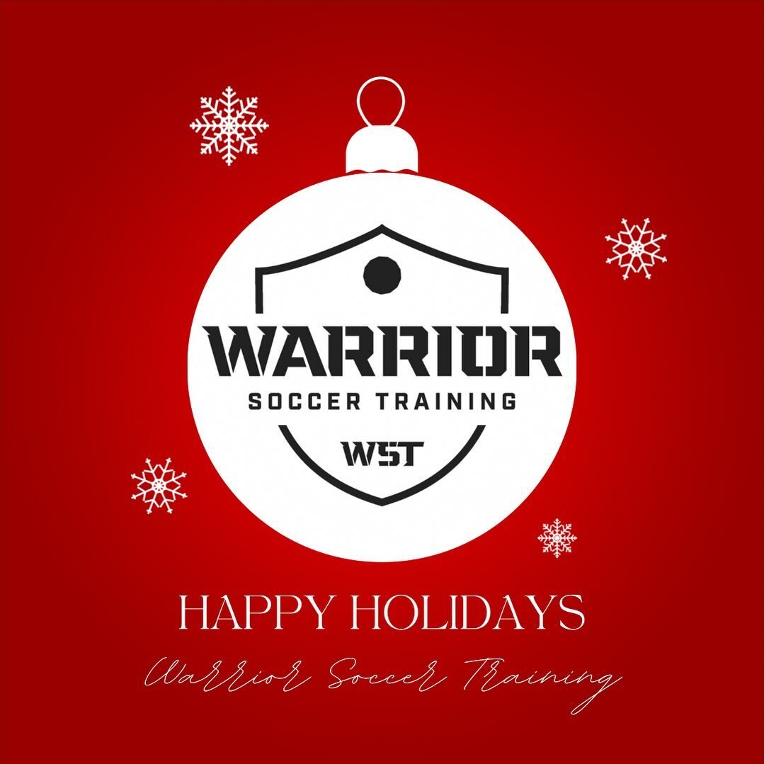 Merry Christmas, from your friends at Warrior Soccer Training. Wishing you the best! 🎄