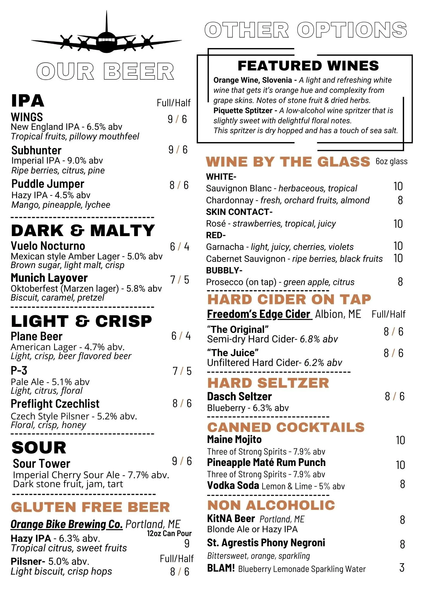 Flight deck menu photos - Mitraveltips.com