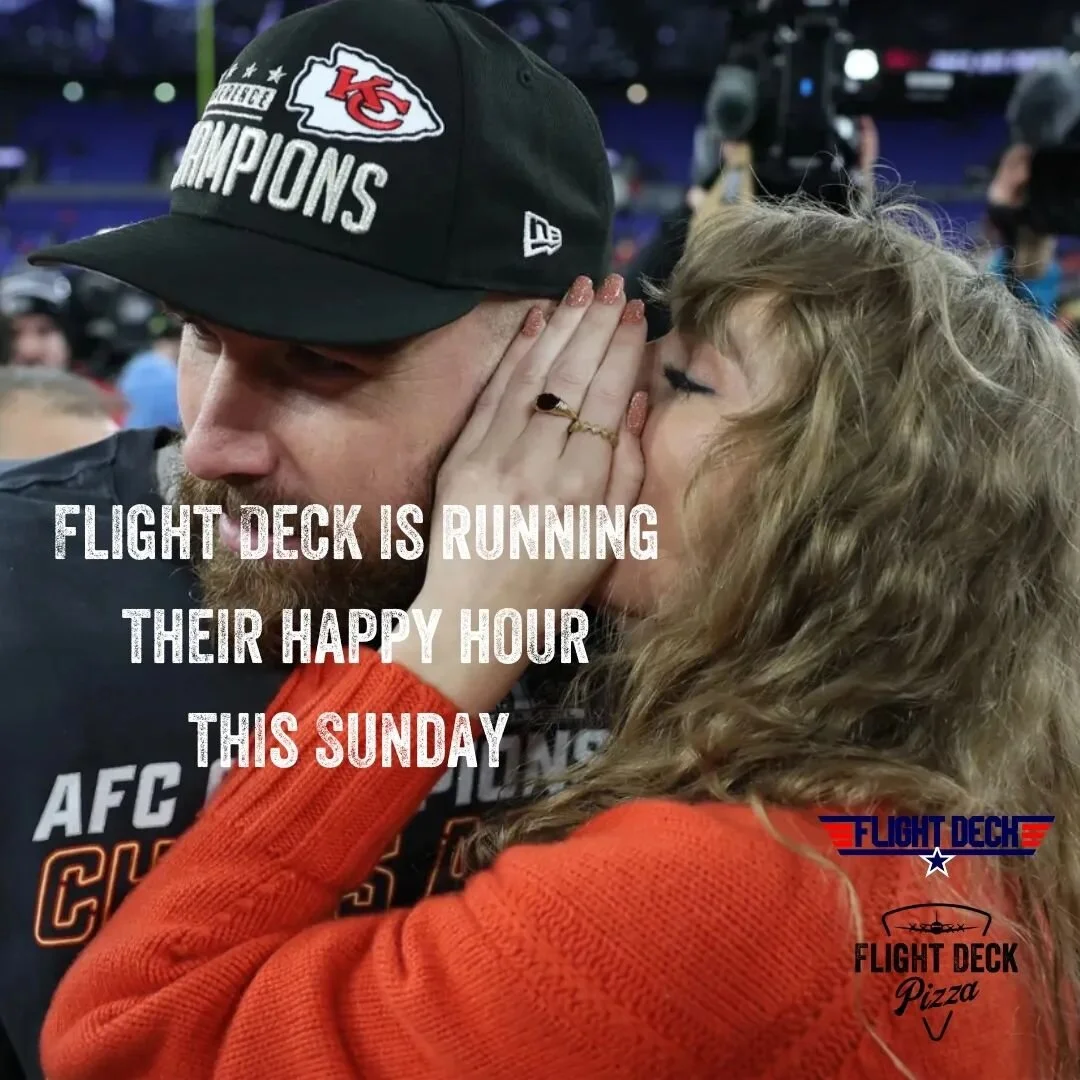 Happy Hour all Sunday in celebration of the Super Bowl.
$1 off Draft Beer
$2 off 4-packs
$3 off Pizzas