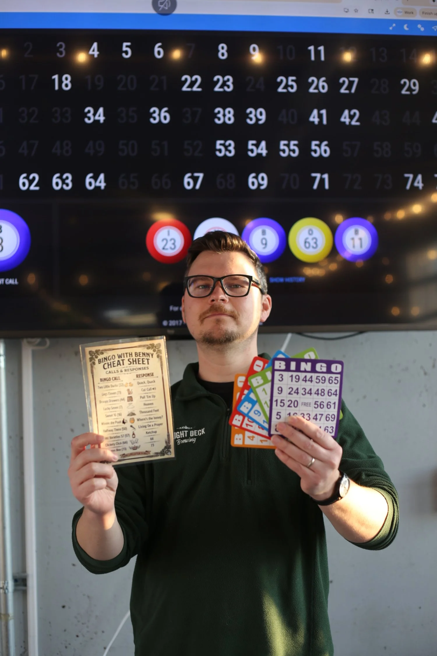 Bingo with Benny! Every Saturday through the winter at 6:00 PM in the Tasting Room