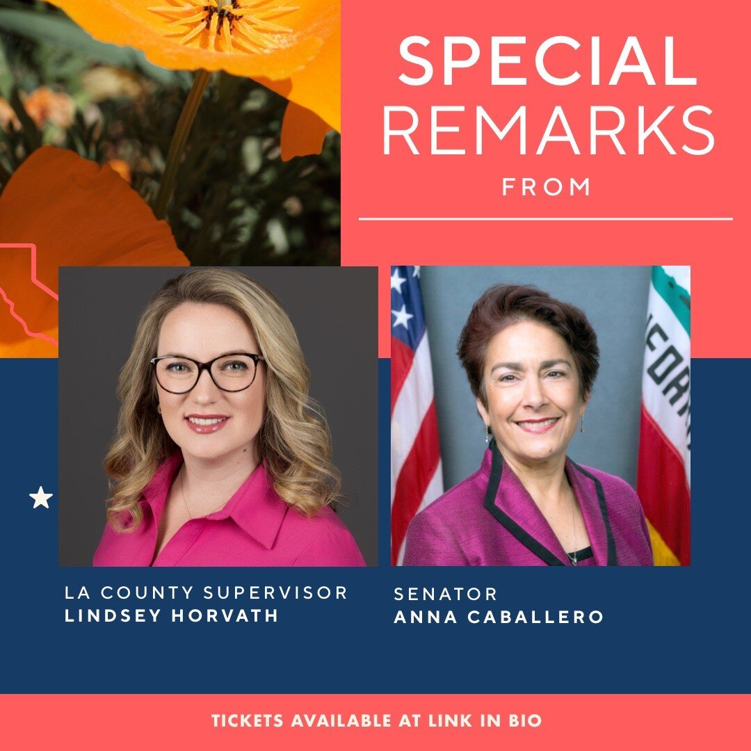 Tonight is the night! Looking forward to being in community with you tonight as we hear from leaders across California about the power of local leadership. 

We're excited to receive special remarks from LA County Supervisor Lindsey Horvath and State