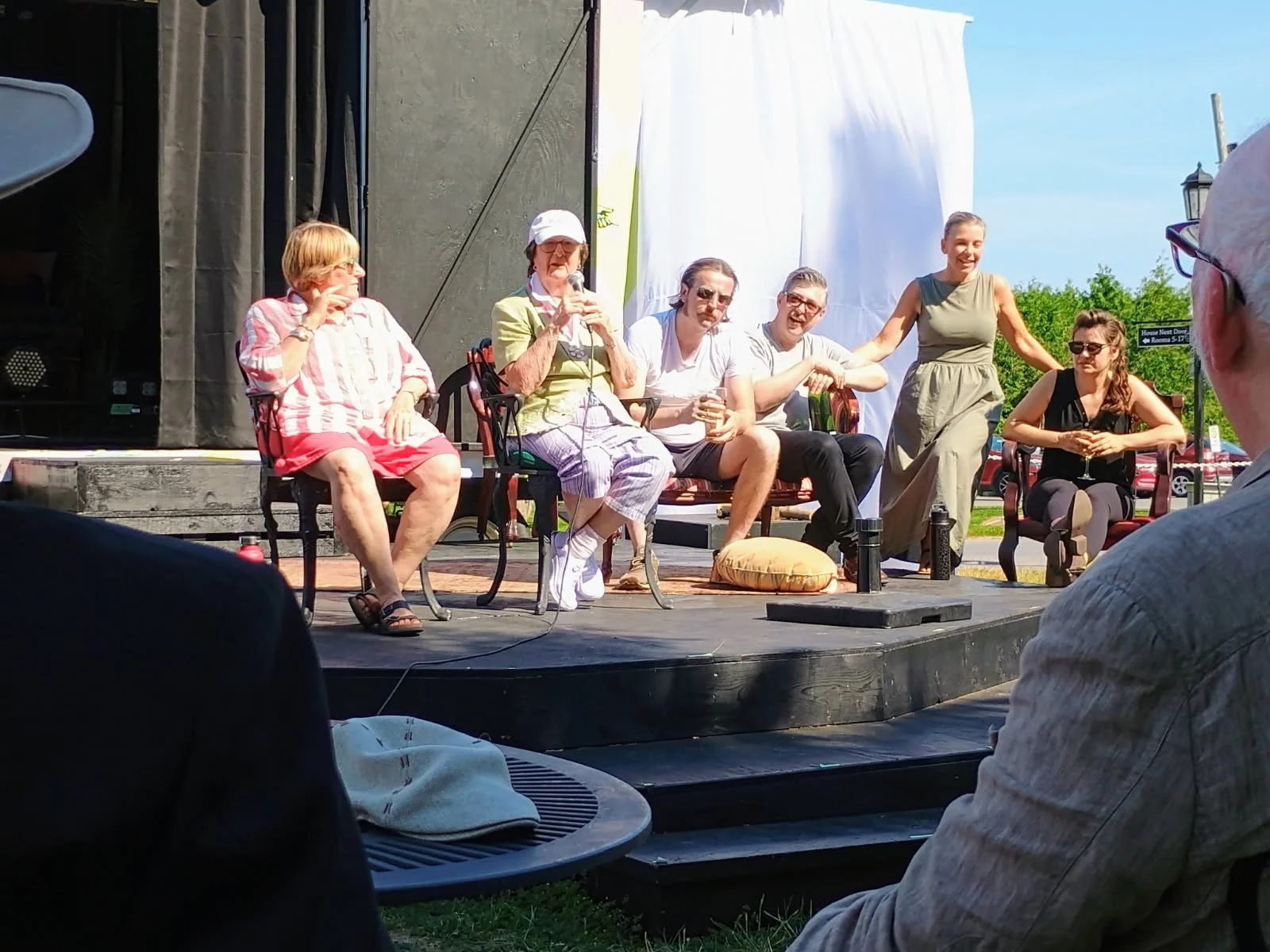 Photo of Maureen Jennings at the No Traveller Returns Talk Back on July 5, 2024