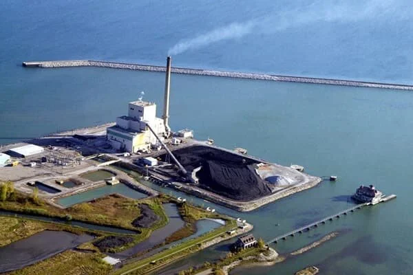 Demolition of Detroit Edison Plant is progressing