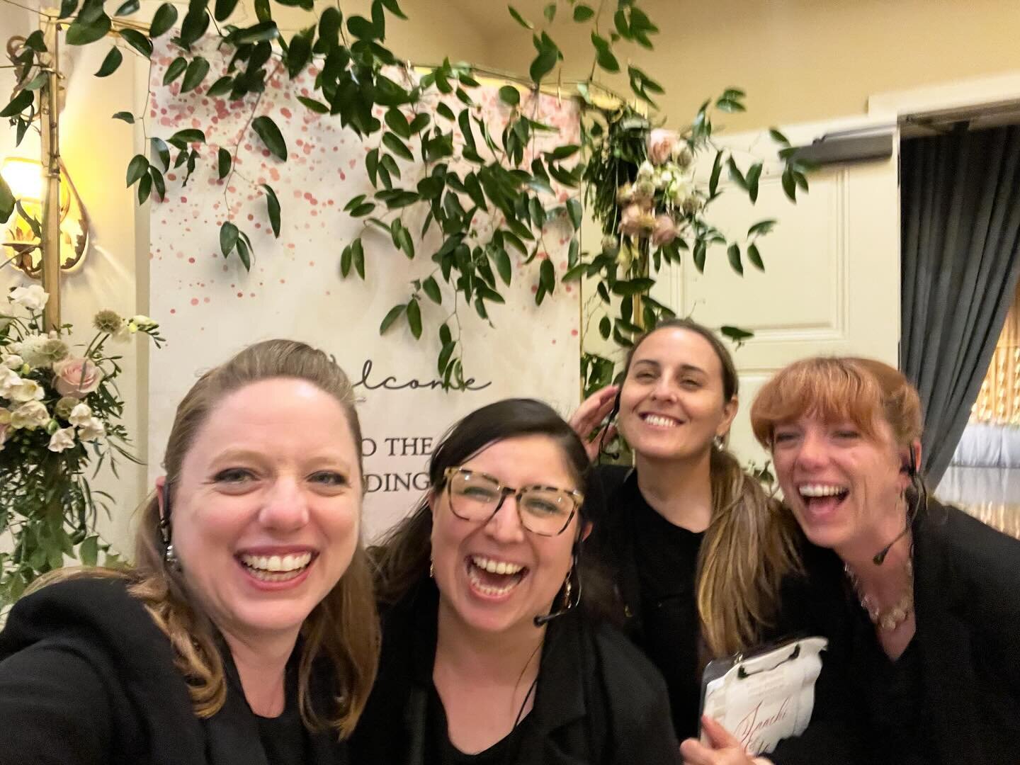 Swipe left to see why we are laughing so hard. 🤣

Behind every wedding there is a team of truly amazing hard workers and these four did a combined 78,222 steps on Saturday to bring our couples dream wedding to life! 🥴👏 See the full team below! 

V