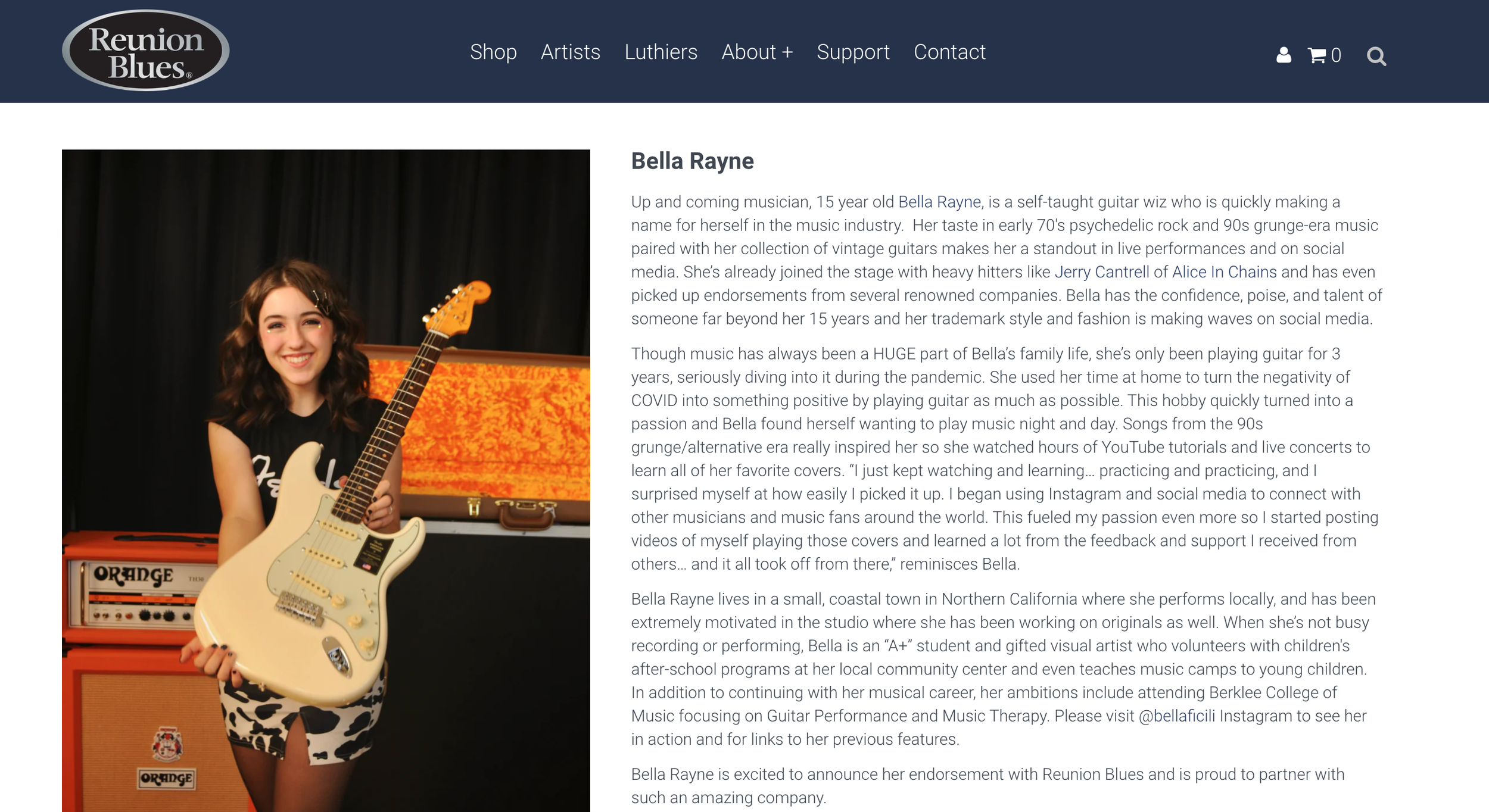 Press — Bella Rayne | Guitarist