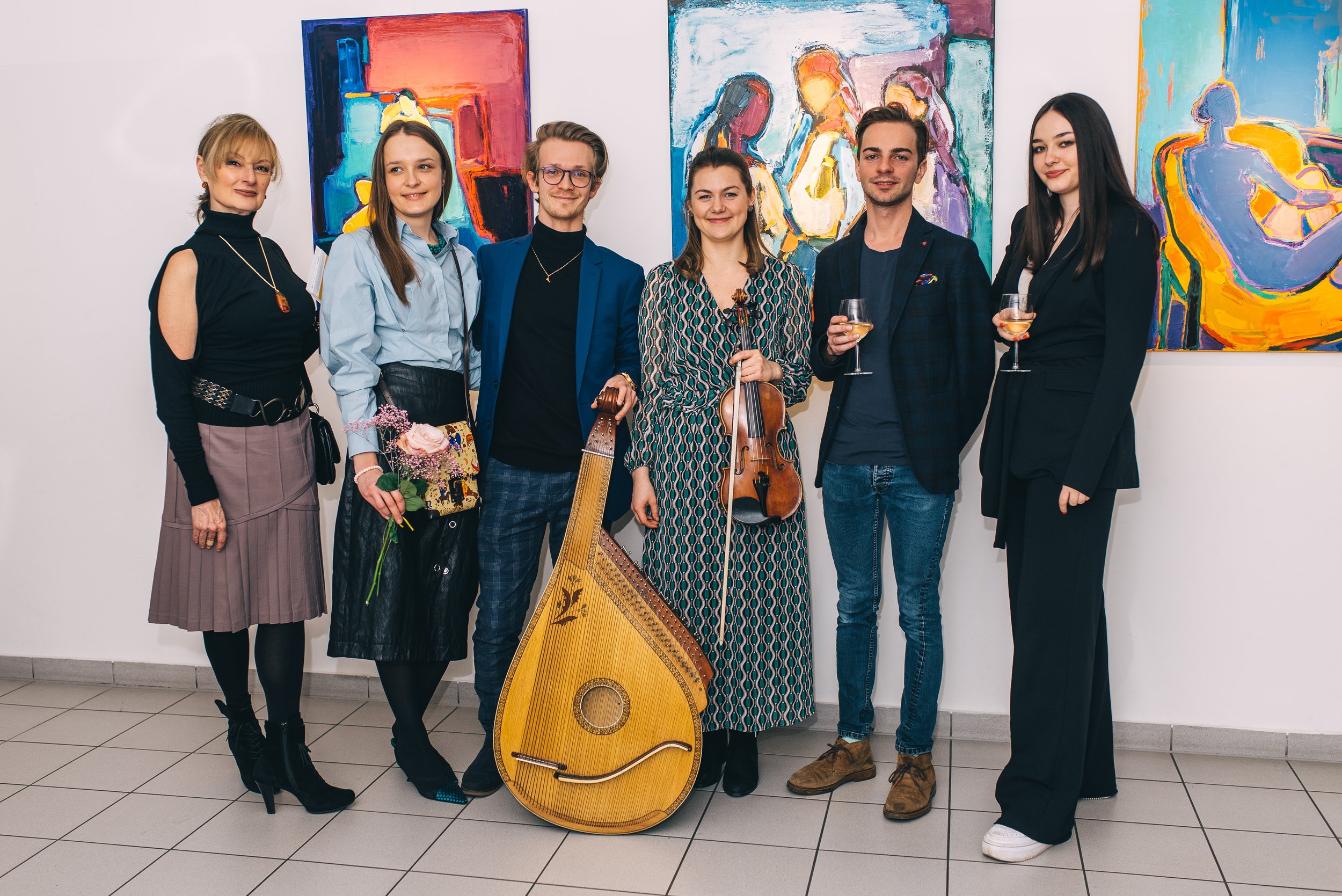 Iryna Depko (2nd from the left), Maciej Pajak, Dominika Witowicz, Bohdan Shutka & Iris Kienzl