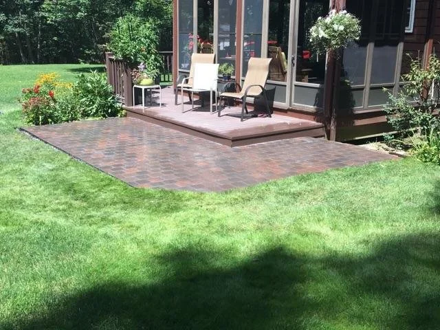 Brick patio.