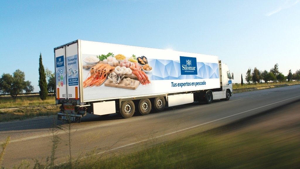 Rafa Fierres fotografía de alimentación, Aplicación en camión de bodegón de mariscos para Silomar.