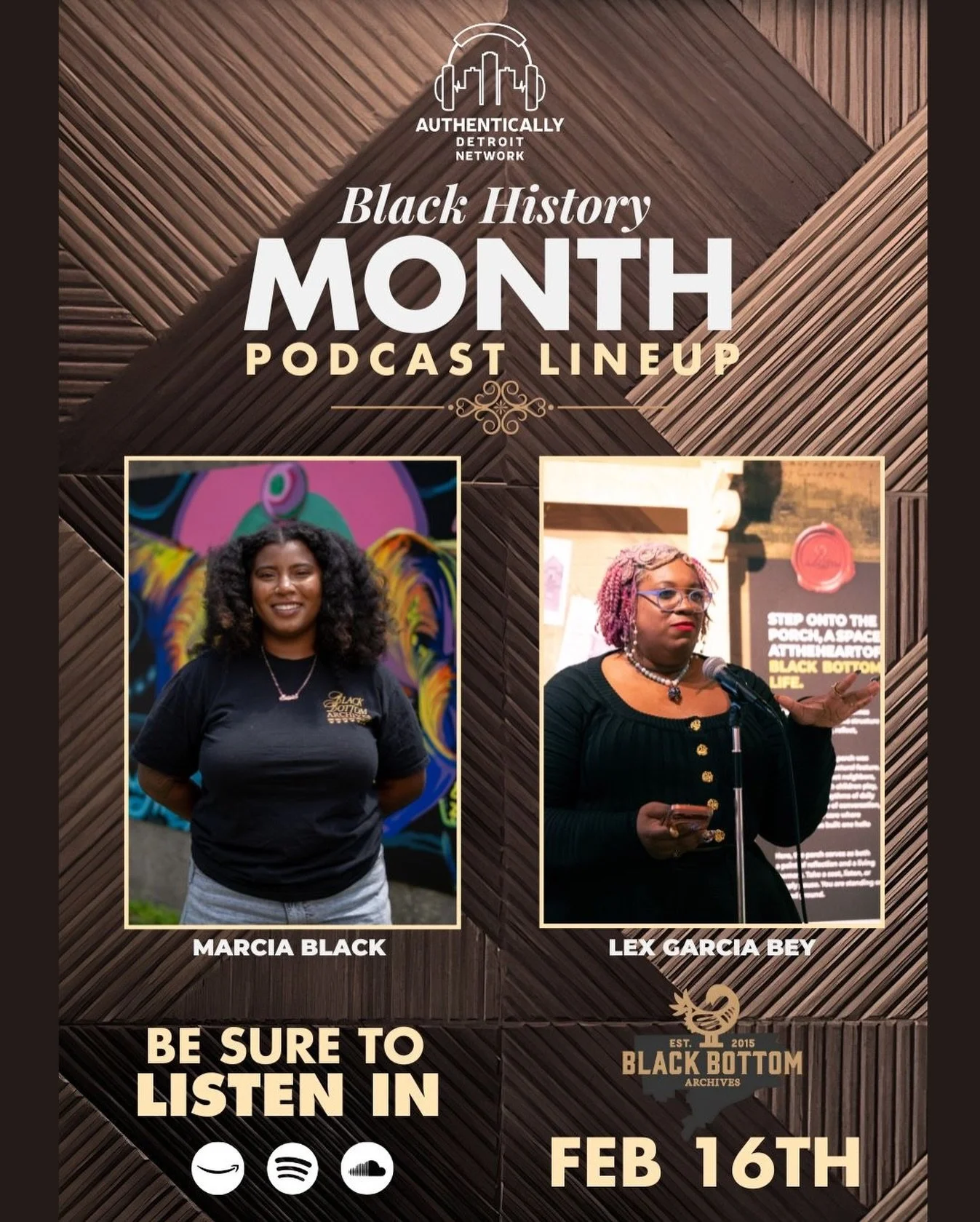 This week&rsquo;s guests on @authenticallydetroit are Marcia Black and Lex Draper Garcia Bey from @blackbottomarchives to discuss how they&rsquo;re working to uncover and restore our stories as Black Detroiters.

At the heart of Black Bottom Archive&