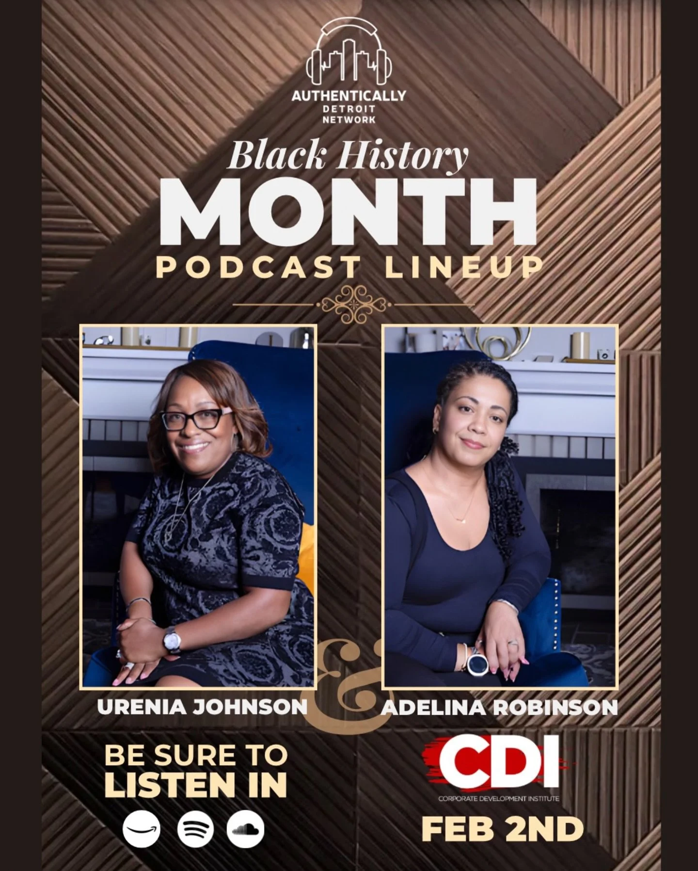 Our next #BlackHistoryMonth guests on #AuthenticallyDetroit podcast will be Urenia Johnson and Adelina Robinson from the Thriveworks Coalition! Tune in wherever you listen to your podcasts! 🎧

Thriveworks Coalition is a newly formed collaborative de