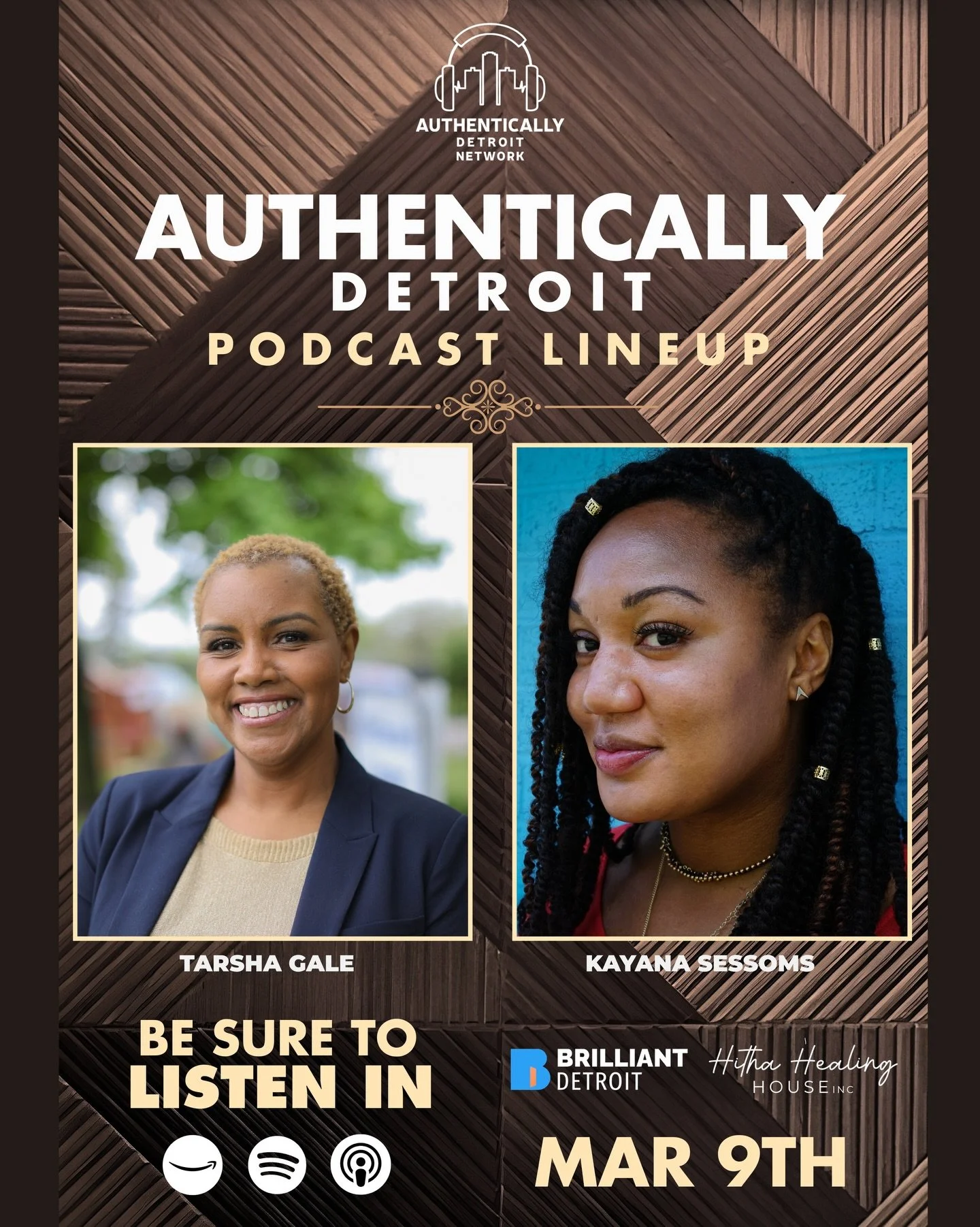 Up next, @authenticallydetroit welcomes Hitha Healing House Founder and Executive Director, Kayana Sessoms and Executive Director of Brilliant Detroit, Tarsha Gale to discuss how their partnership is helping Detroit moms and their families.

Tune in 