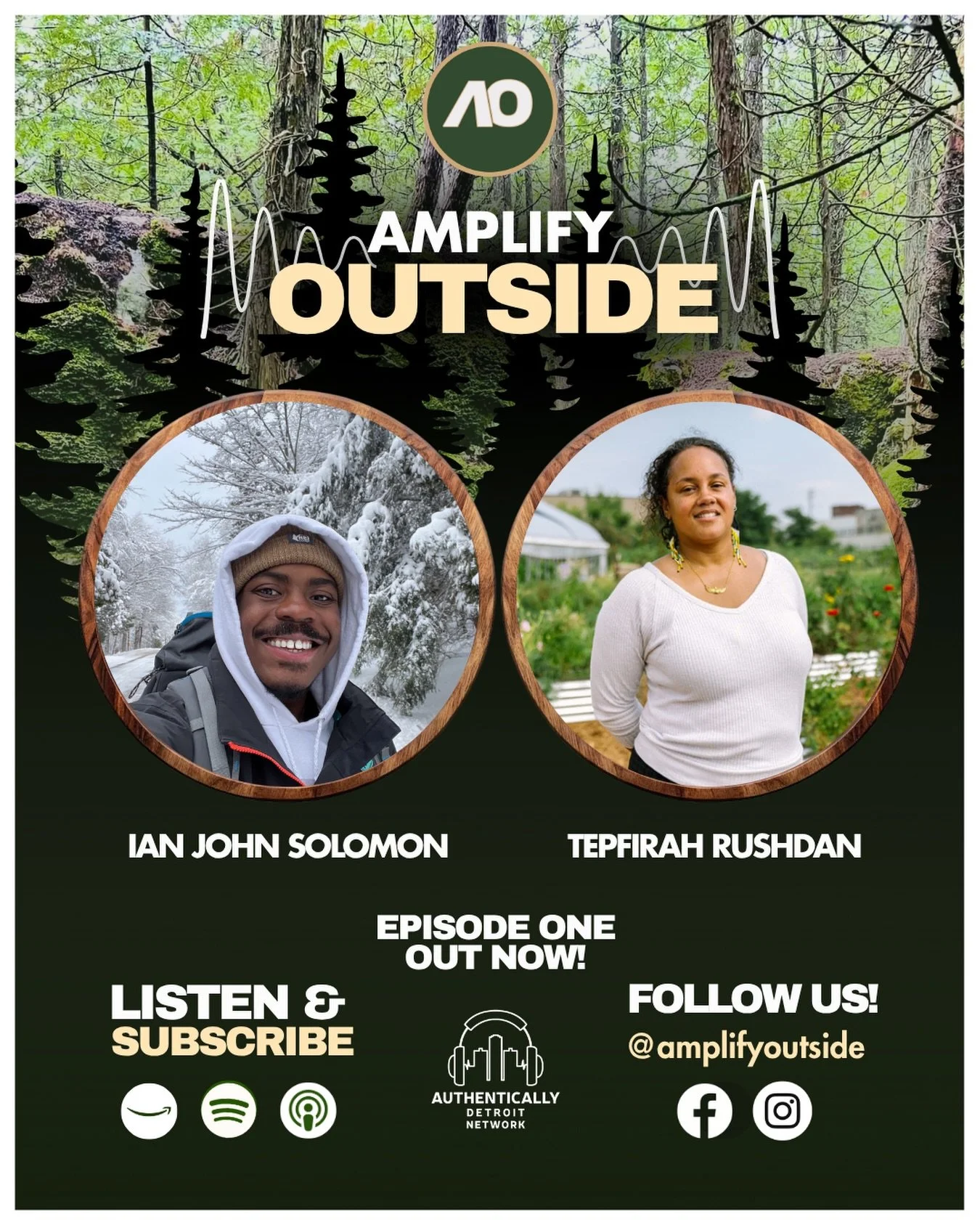 The Authentically Detroit Podcast Network Presents... @amplifyoutside!
Welcome to the Amplify Outside podcast, a show with a mission of amplifying nuanced approaches to Intersectional Environmentalism centered in no other than Detroit, Michigan. 
For