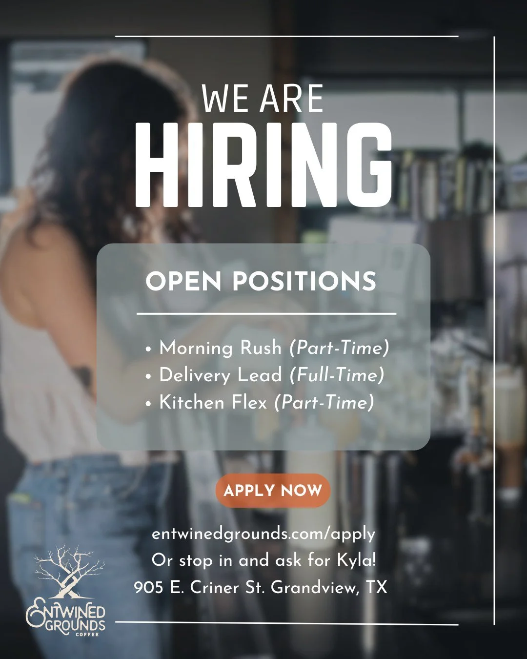 We&rsquo;re hiring&mdash;and we&rsquo;re looking for the right people.

Early mornings. Fast pace. A team that shows up for each other.

If you&rsquo;re dependable, positive, and like being done with your workday early&hellip; this might be a really 