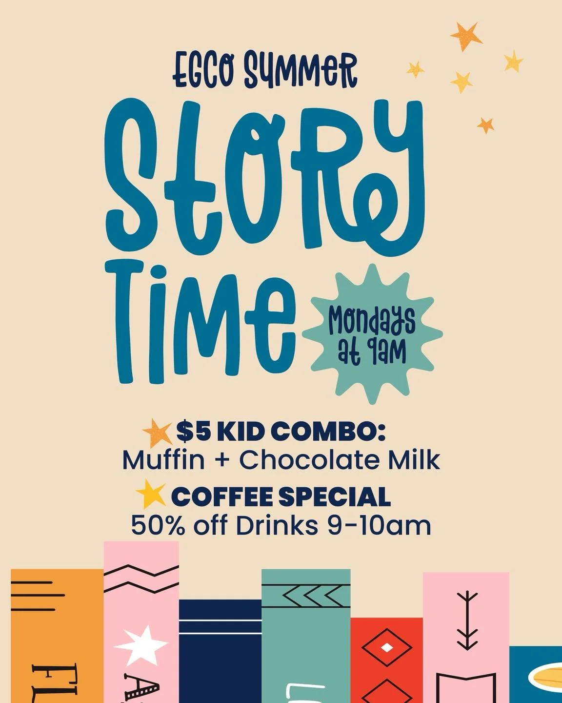 Summer Story Time starts today!

Join us this morning as we kick off another summer of stories, community, and fun at Entwined Grounds.

Bring the kids, grab your favorite drink, and settle in for a sweet summer morning together.

Story Time begins a