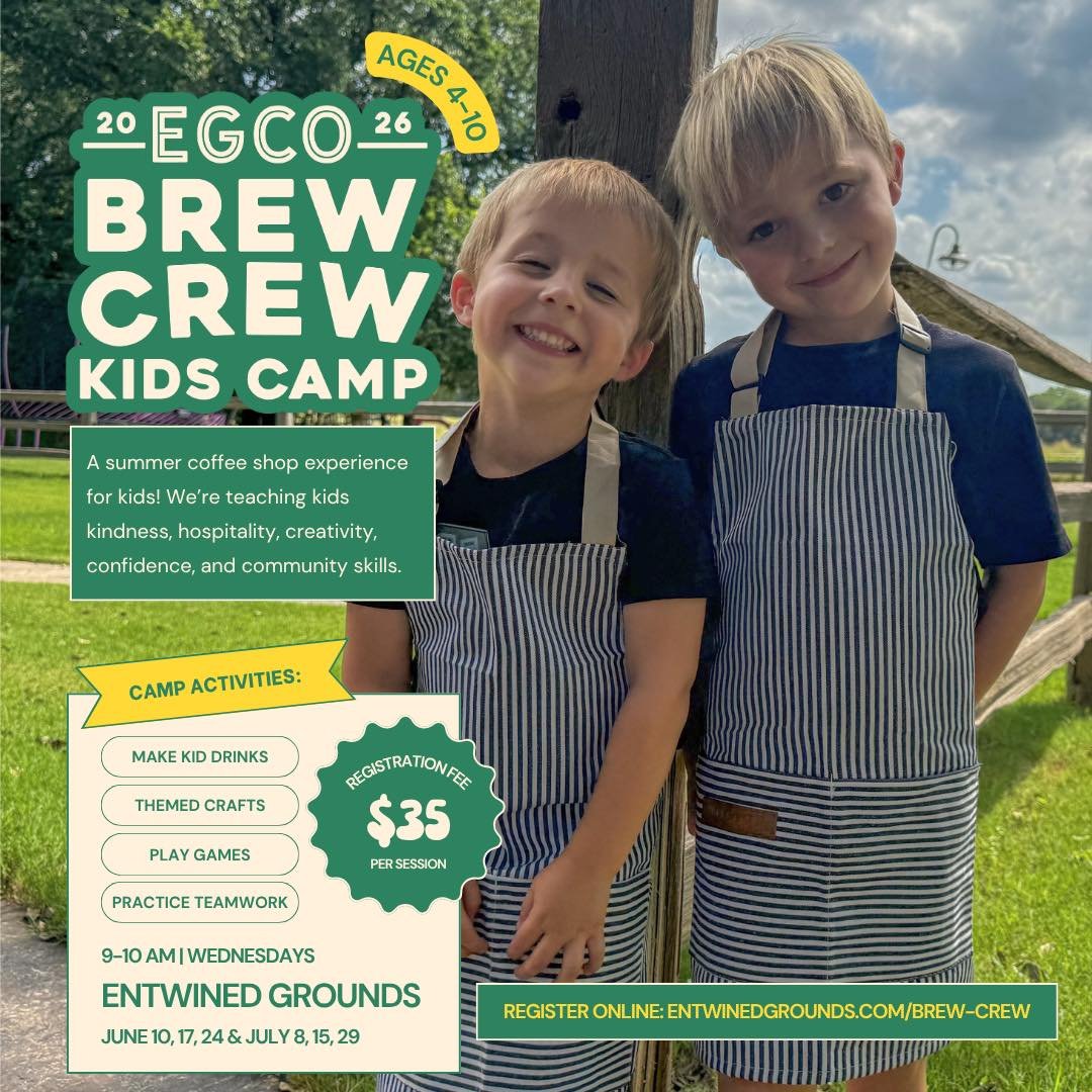 What kid wouldn&rsquo;t love getting to be a barista for the morning?

Brew Crew Kids Camp kicks off tomorrow, and we still have a few spots available! If you want to attend tomorrow, please pay at the door. 

Kids ages 4&ndash;10 will:
☕ Make a spec