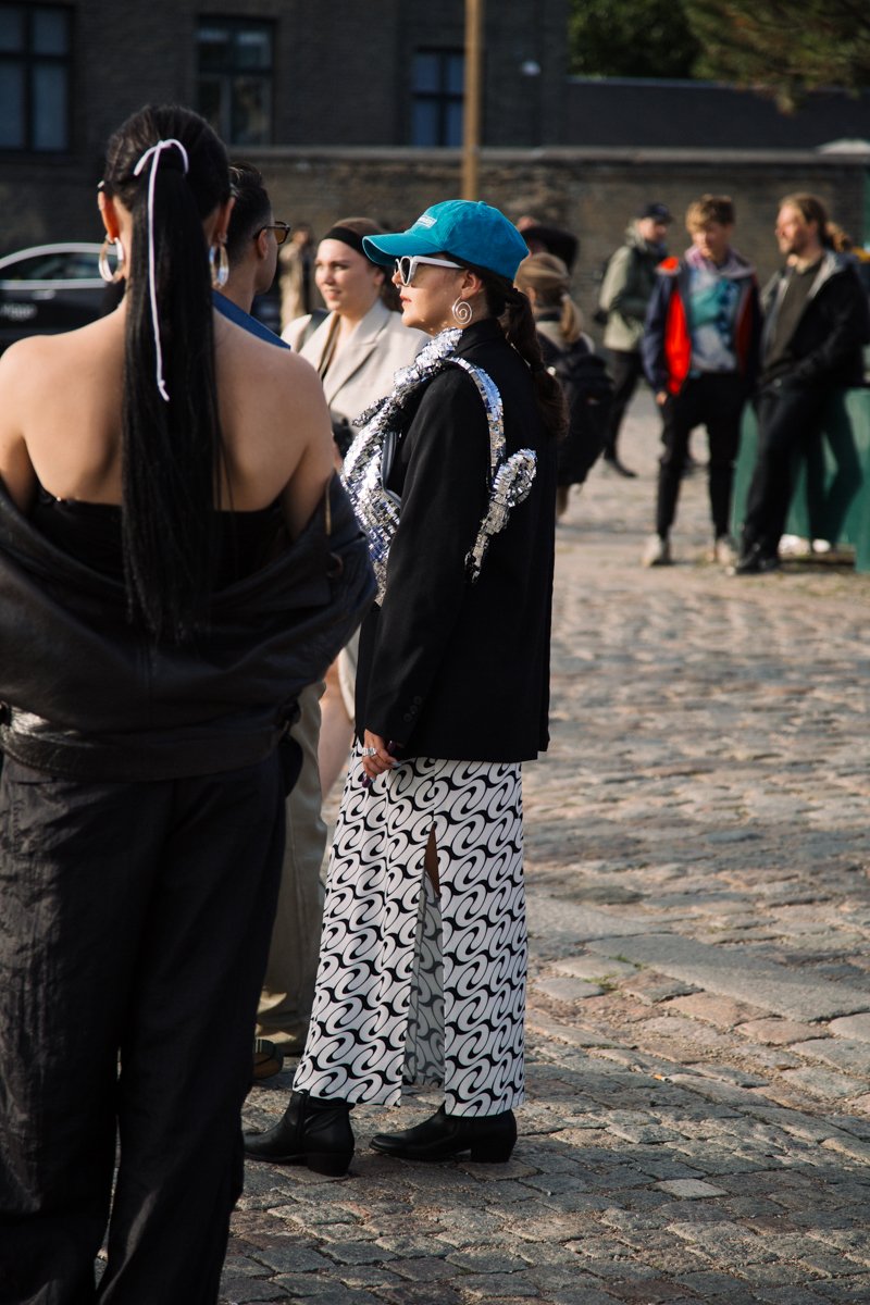  Outside Ganni Copenhagen Fashion Week August 2023 by Photographer Elle Brotherhood 
