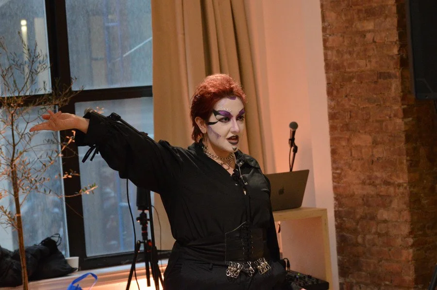  Photo of a drag performer from the audience perspective. Photo credit JP Gomez 