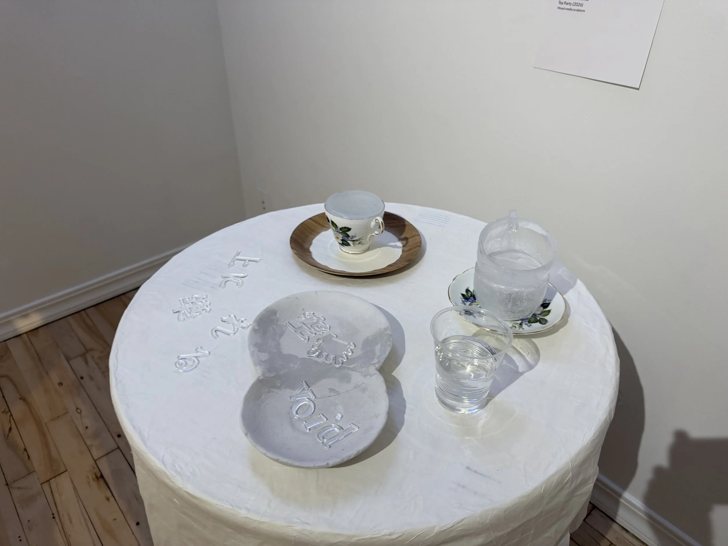  Close up of mixed media sculpture. 