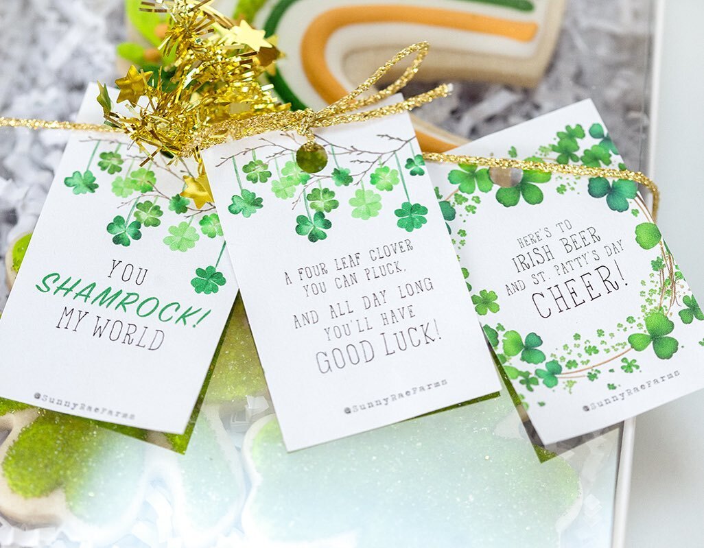 The cookie shop is now open! Link in bio! St. Patrick&rsquo;s Day gift sets! ☘️ Perfect for teachers, festive treats for the kiddos, or🍺 cookies for the hubby! They pair well with Guinness! 4 greetings, 3 cookie options. Pre-order for March 16th &am