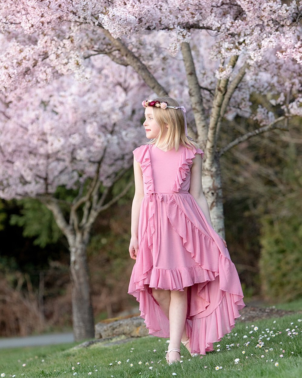 Catching a few moments without rain! 🌸My almost 9 year old! #itisalwayssunnyonbainbridgeisland #bainbridgeisland