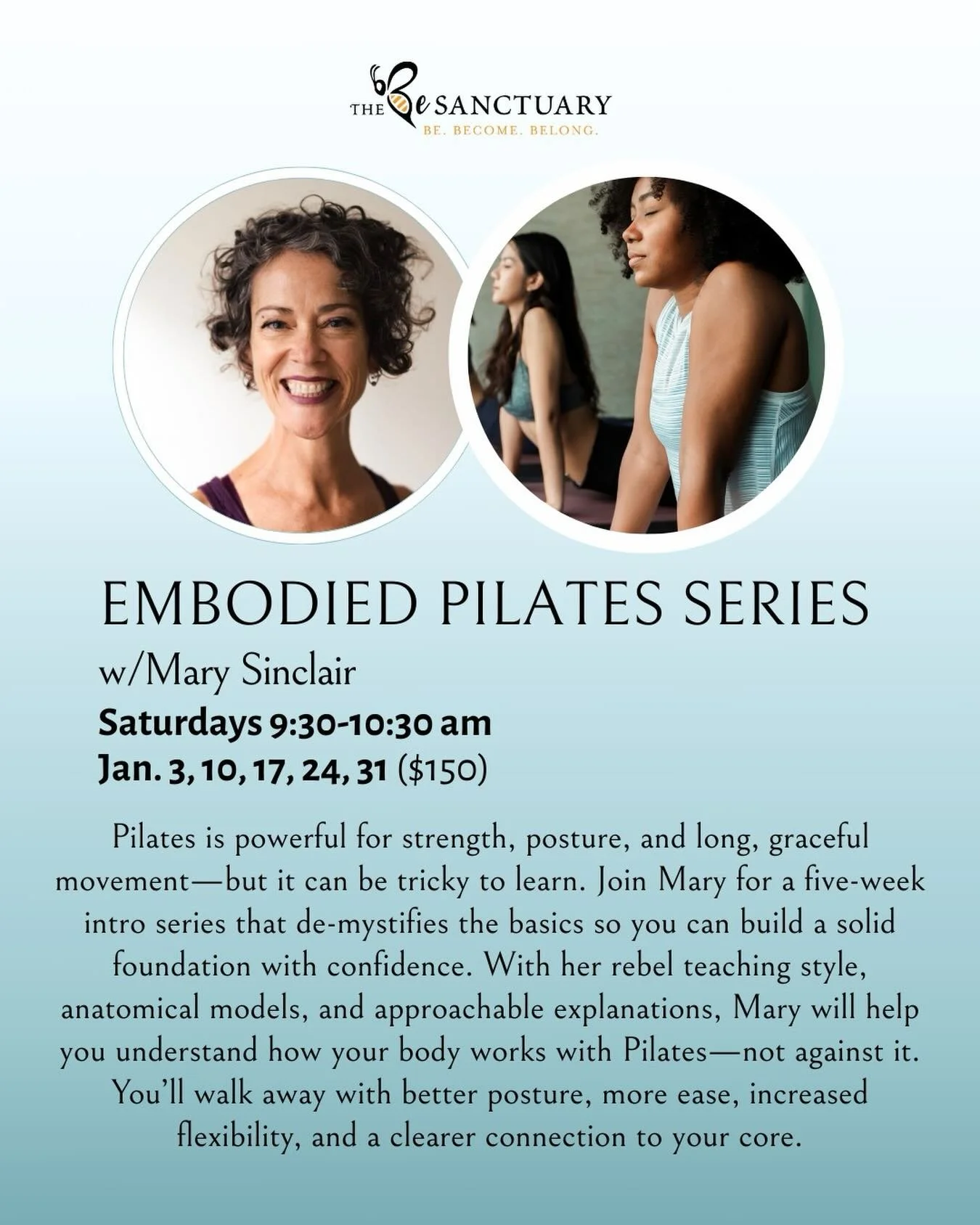 ✨Pilates is powerful for strength, posture, and long, graceful movement&mdash;but it can be tricky to learn.

✨Join Mary for a five-week intro series that de-mystifies the basics so you can build a solid foundation with confidence. With her rebel tea