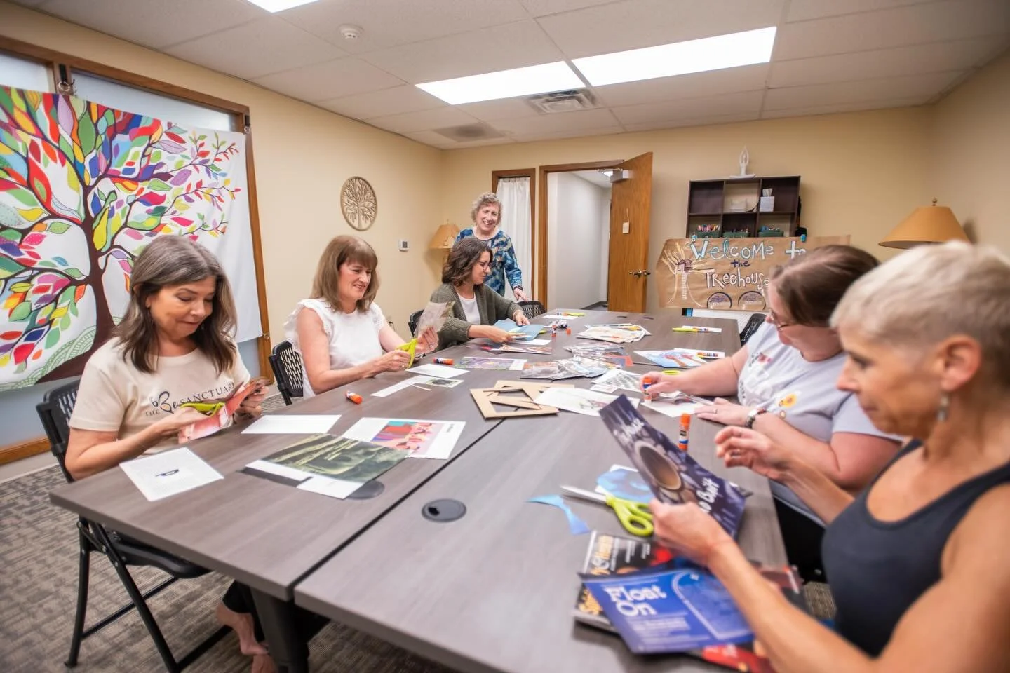 🌈✂️ Did you know we offer a SoulCollage Open Studio the second Sunday of each month, 1-3pm? Just $10, it&rsquo;s open to anyone who has taken a SoulCollage workshop! All supplies are provided, and it&rsquo;s a great way to meet kindred spirits and e