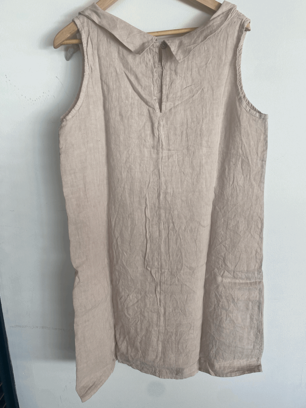Ridley XS dress naturale 100% Italian linen  ROMP ATELIER