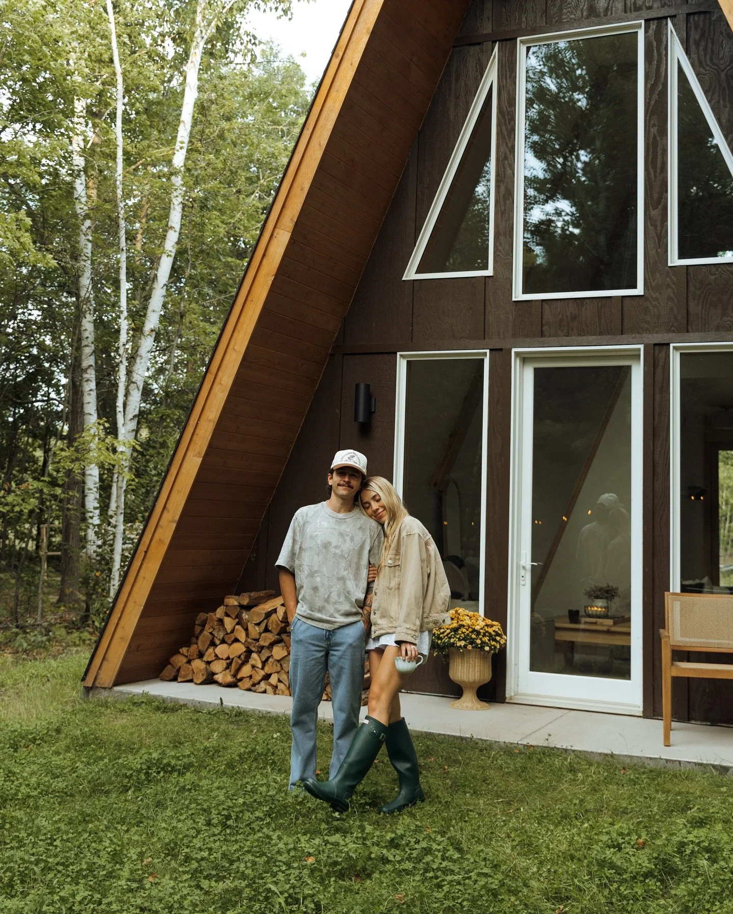 WE ARE OPEN!🌲🪵🤎 Welcome to our A-frame! @northbound.mn has been a dream of ours for so long and we are excited to finally share it with you! We are located just outside of Pequot Lakes and Nisswa Minnesota! This is the perfect fall getaway space t