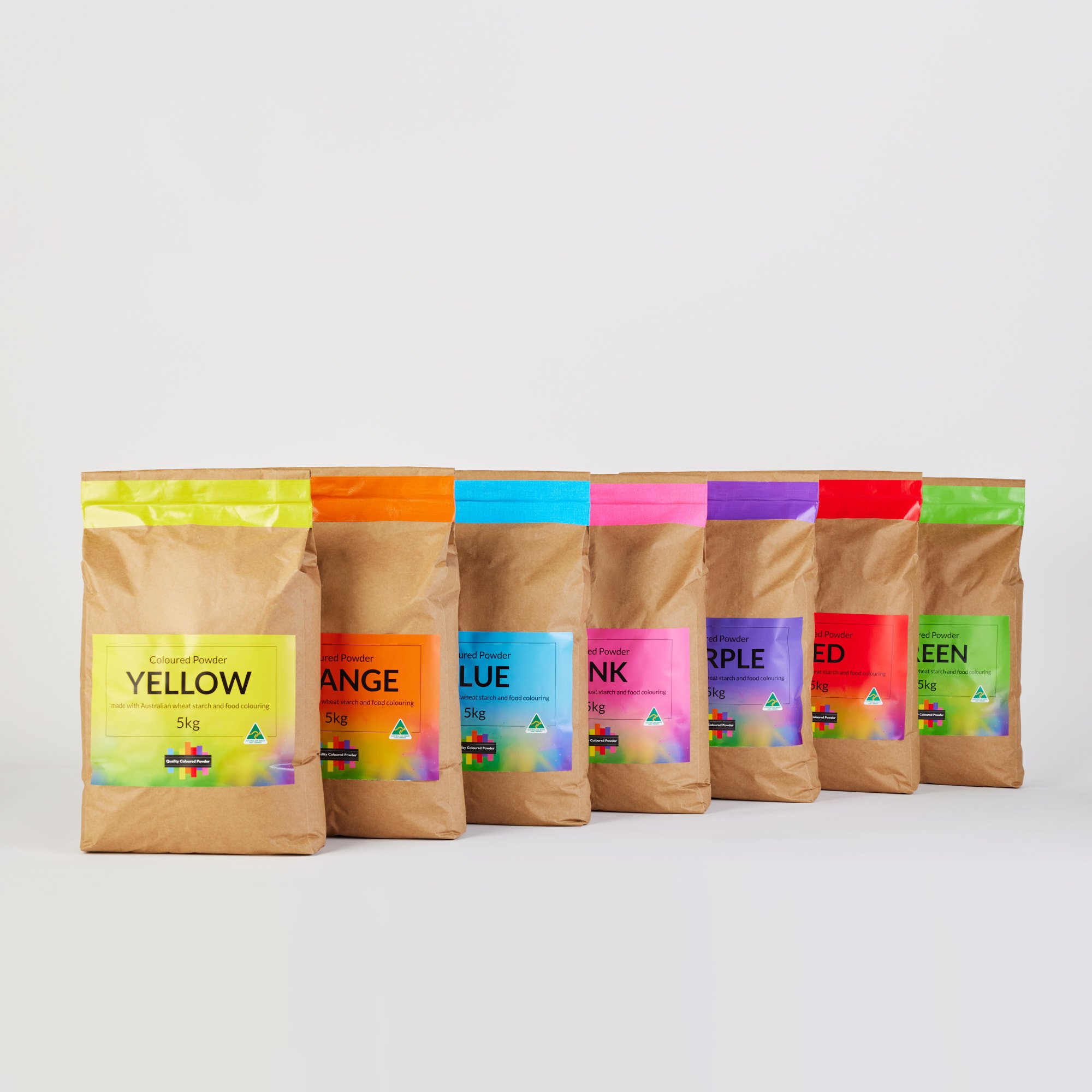 5kg bag of coloured powder