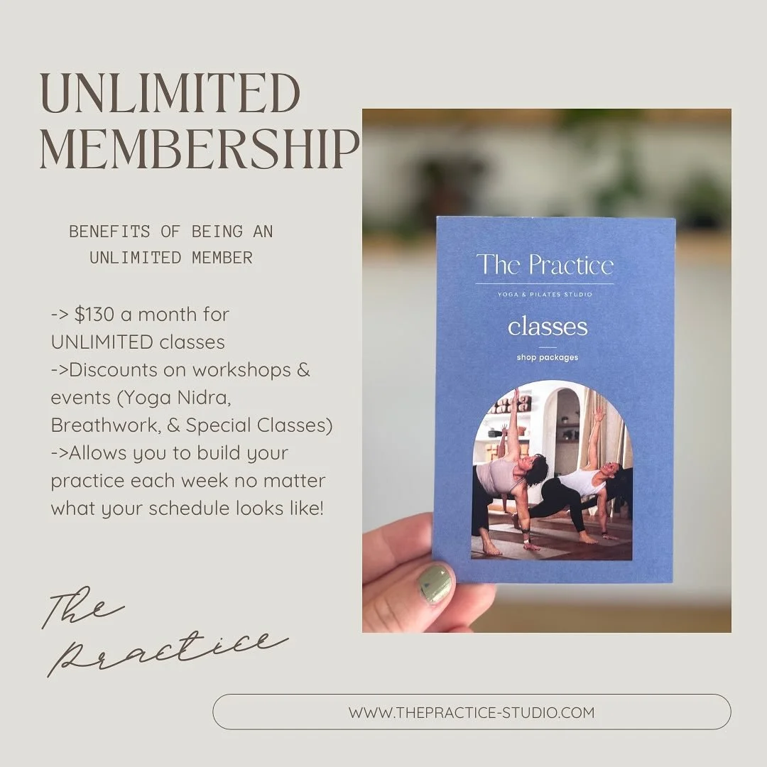 An unlimited membership is the ultimate way to show yourself some love💓