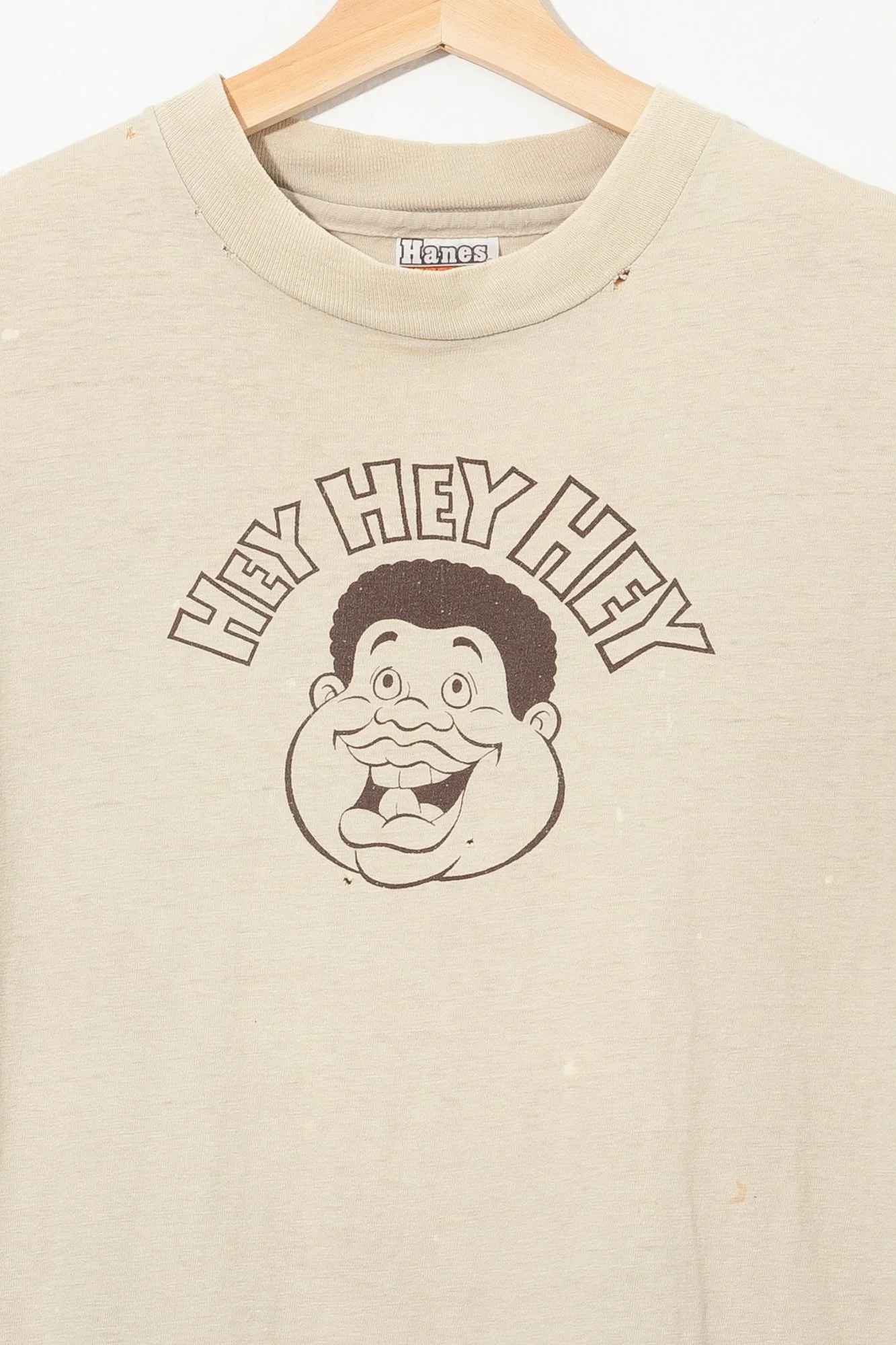 Fat Albert 'Hey Hey Hey' Graphic T-Shirt – 100% Cotton – Men's Crew Neck (White)