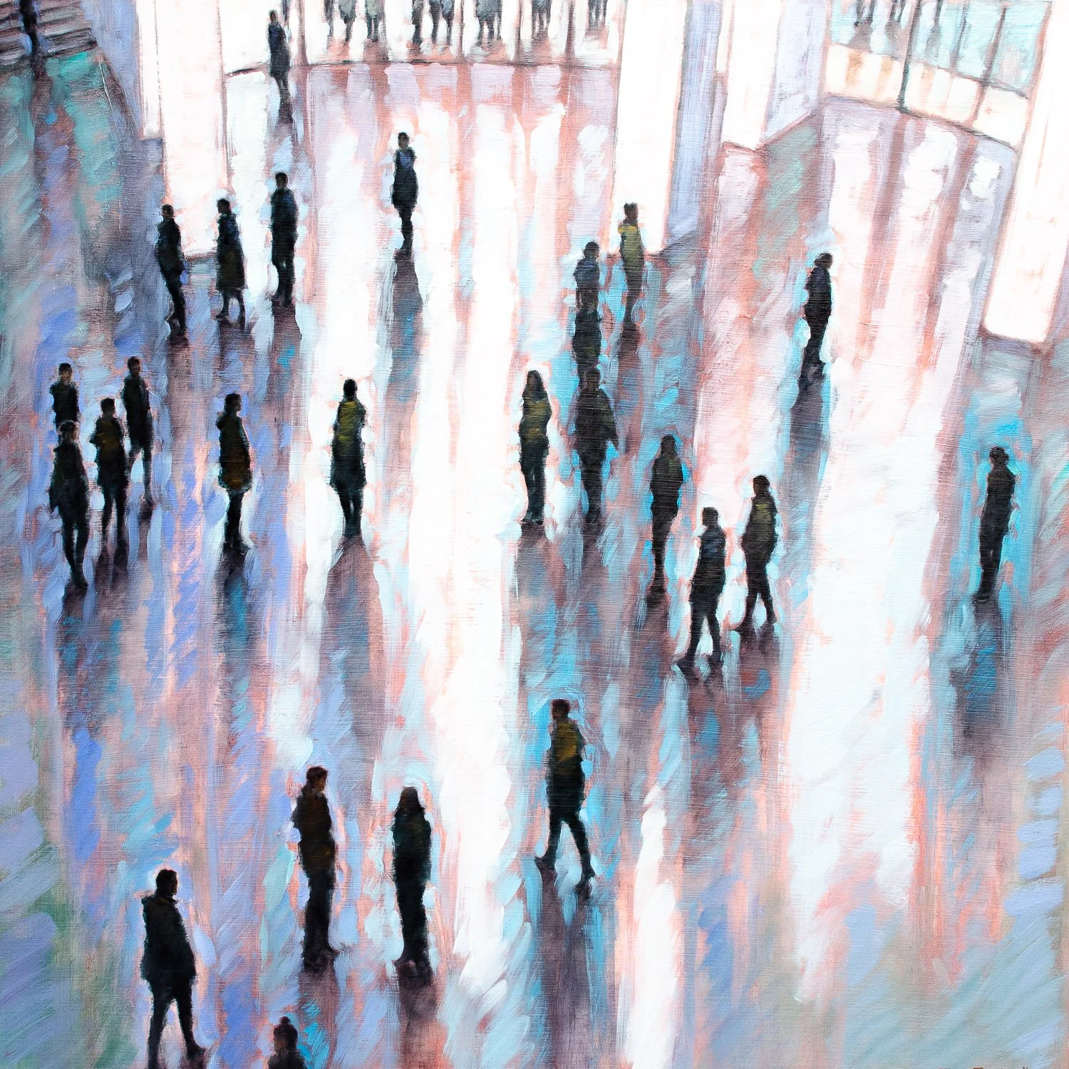 Afternoon at the Museum (30x30")