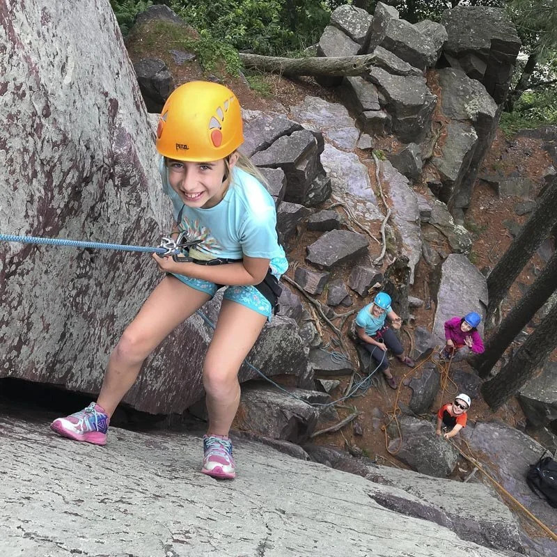 Rappelling at Devil's lake