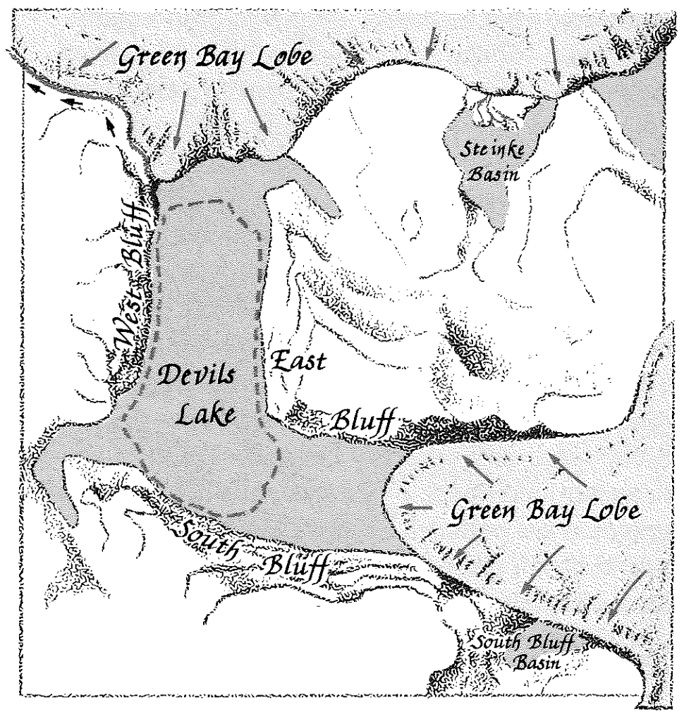  From "The Ice Age Geology of Devil's Lake State Park" by Attig, Clayton, Lange and Maher 