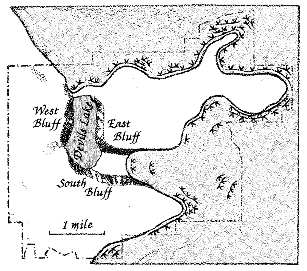  From "The Ice Age Geology of Devil's Lake State Park" by Attig, Clayton, Lange and Maher 