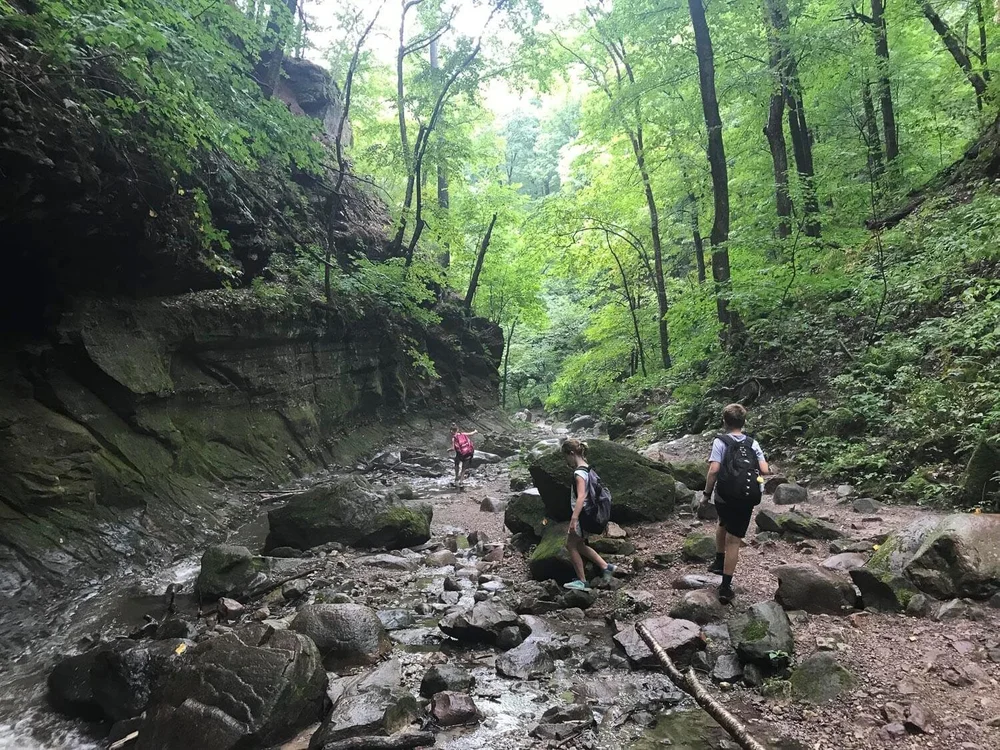 Hiking the Parfrey's Glen Trail at Devil's Lake State Park
